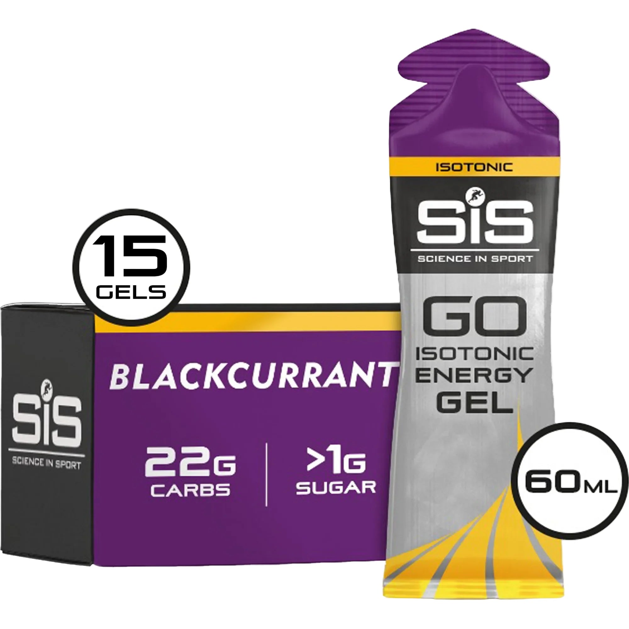 SiS GO Isotonic Energy Gel Ribes Nero 15 pezzi