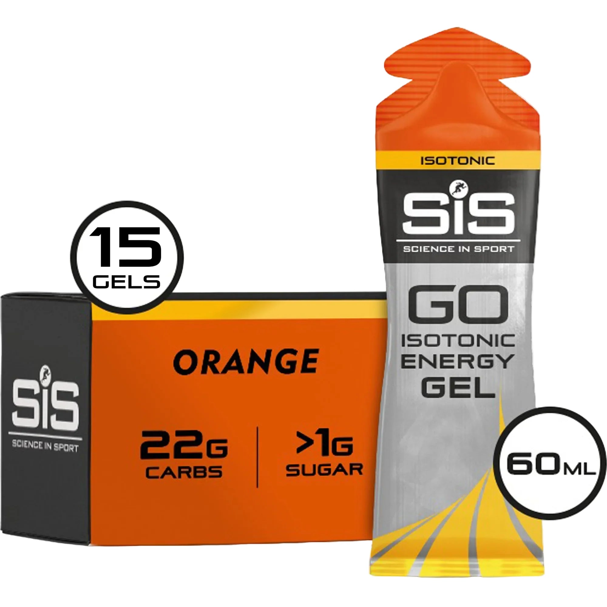 SiS GO Isotonic Energy Gel Arancia 15 pezzi