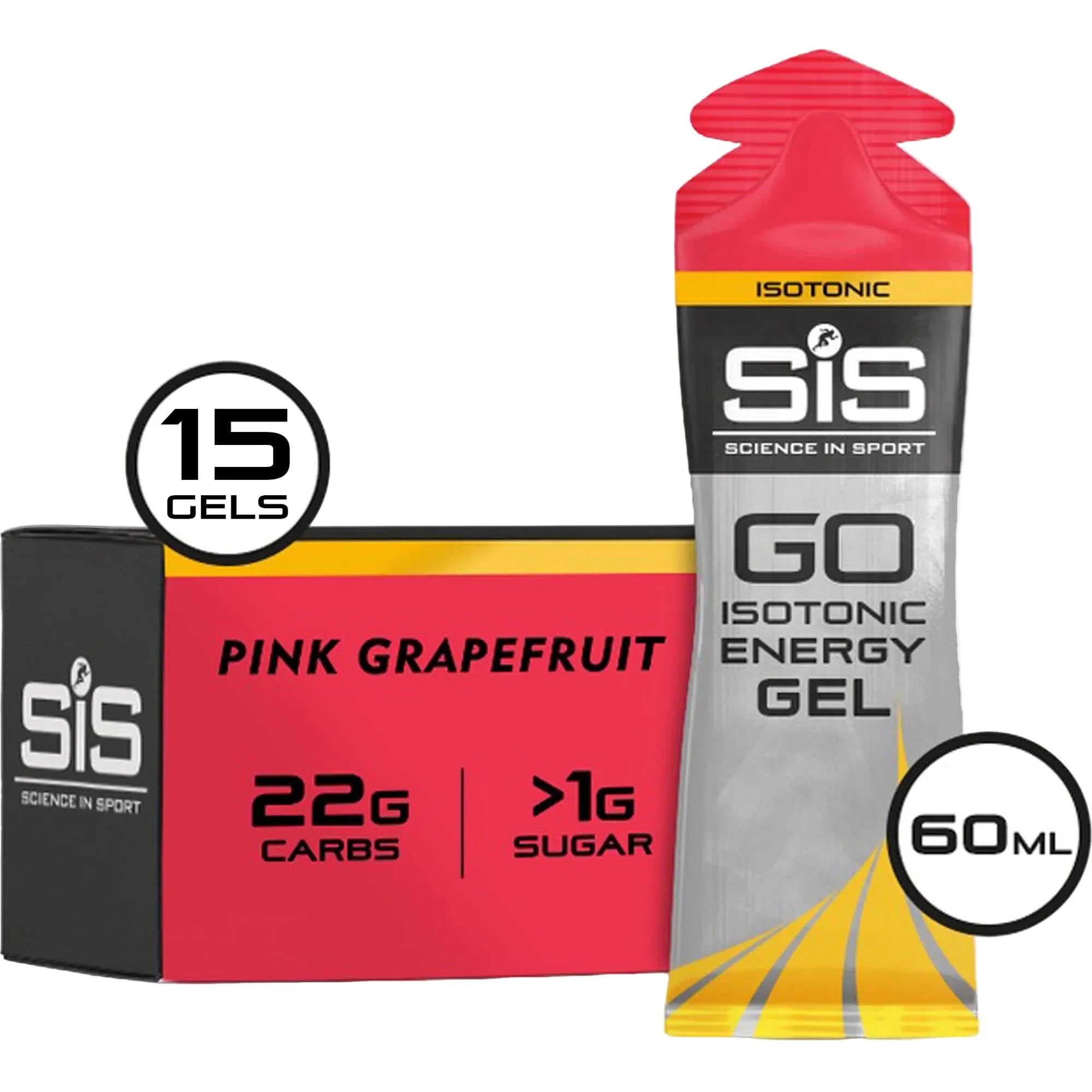 SiS GO Isotonic Energy Gel Pompelmo Rosa 15 pezzi