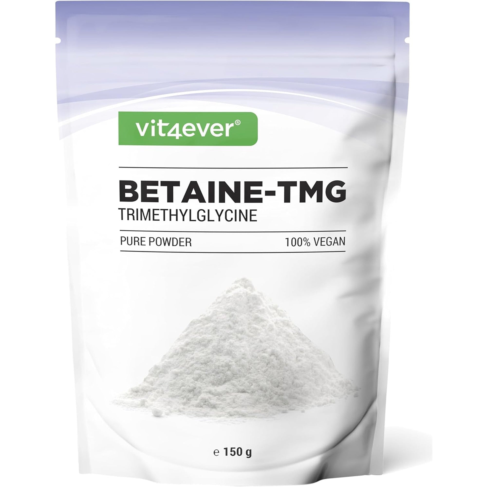 Confezione di Betaina-TMG (Trimetilglicina) in Polvere Vit4ever, 150 g.
