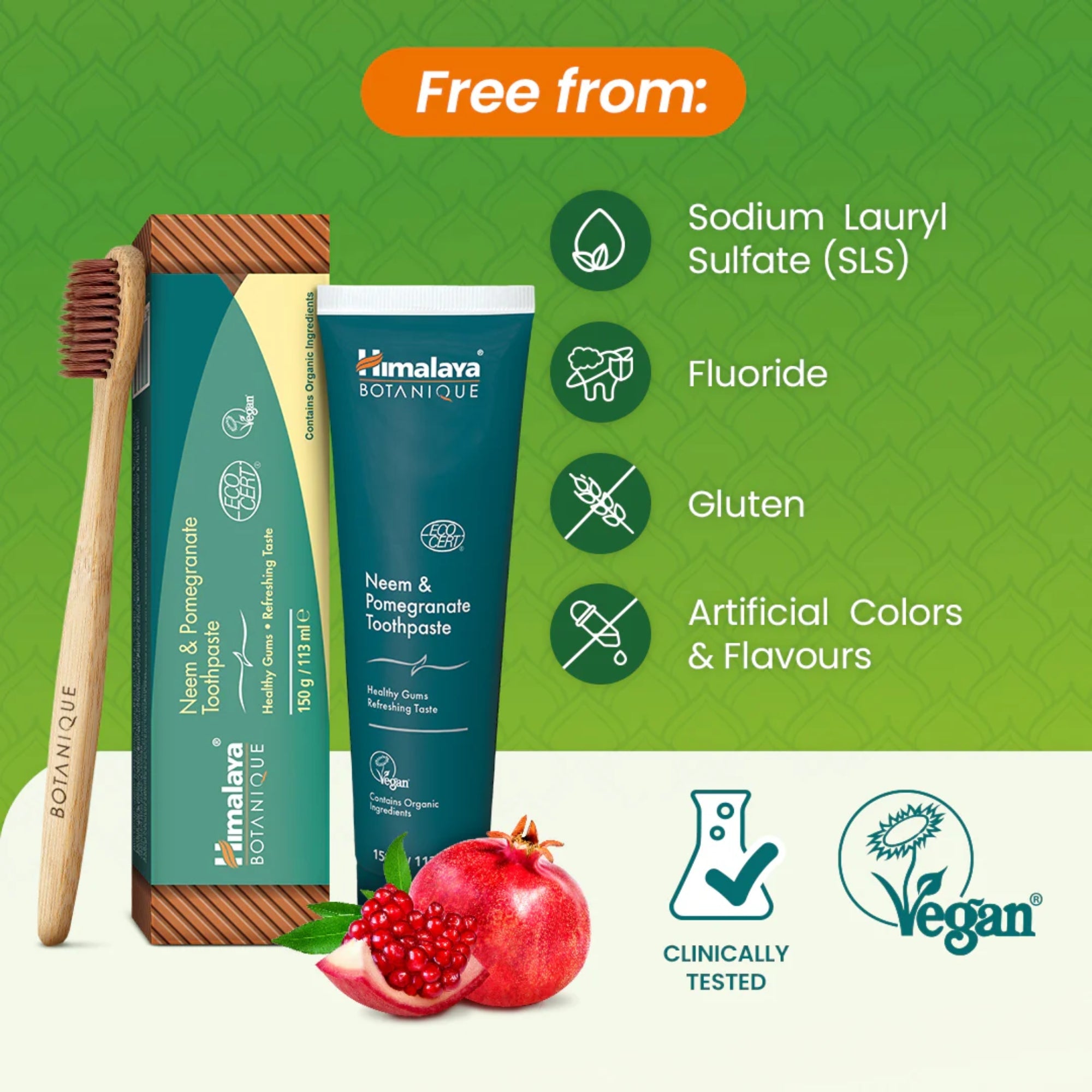 Dentifricio Botanique al Neem e Melograno | Himalaya