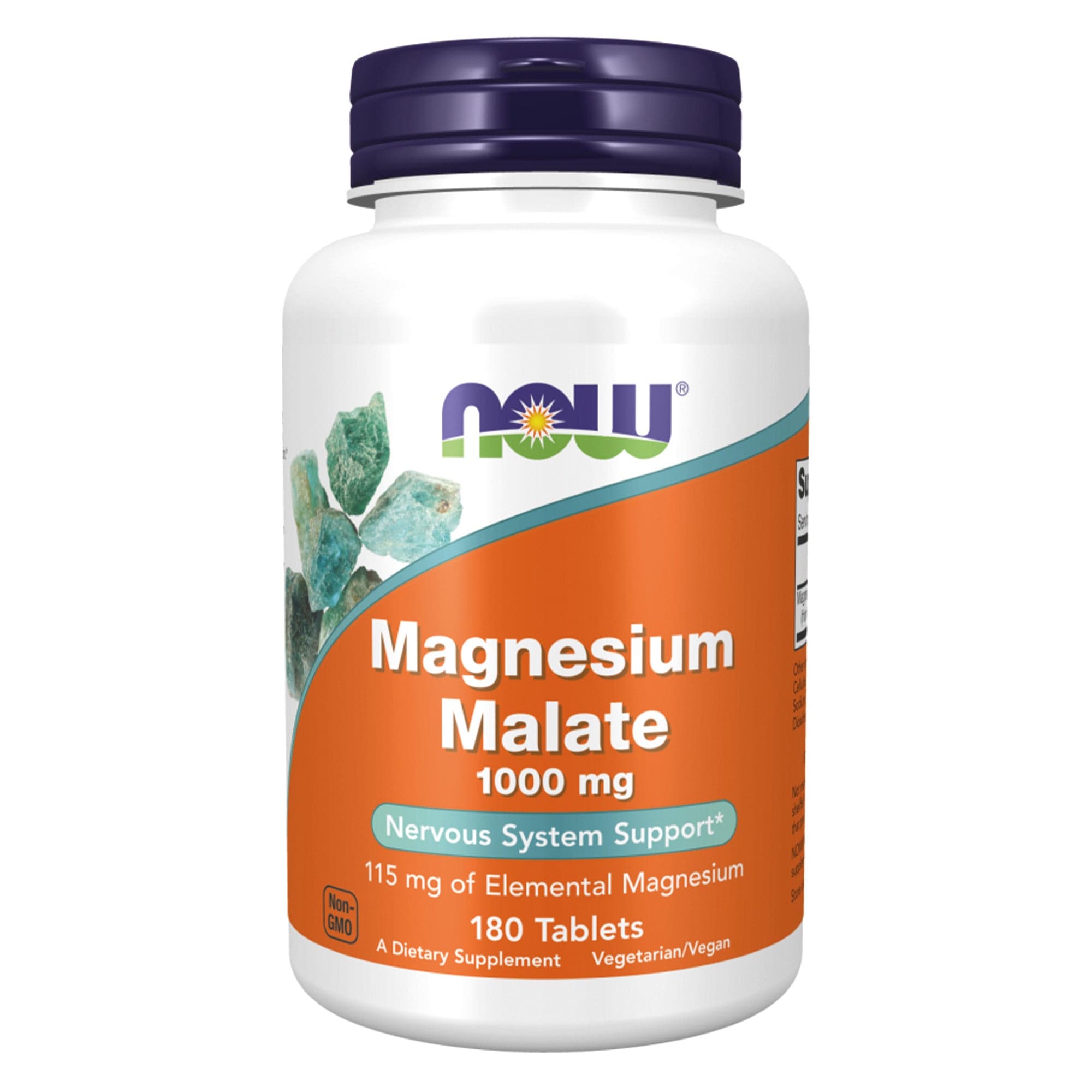 NOW Foods magnesio malato 180 compresse