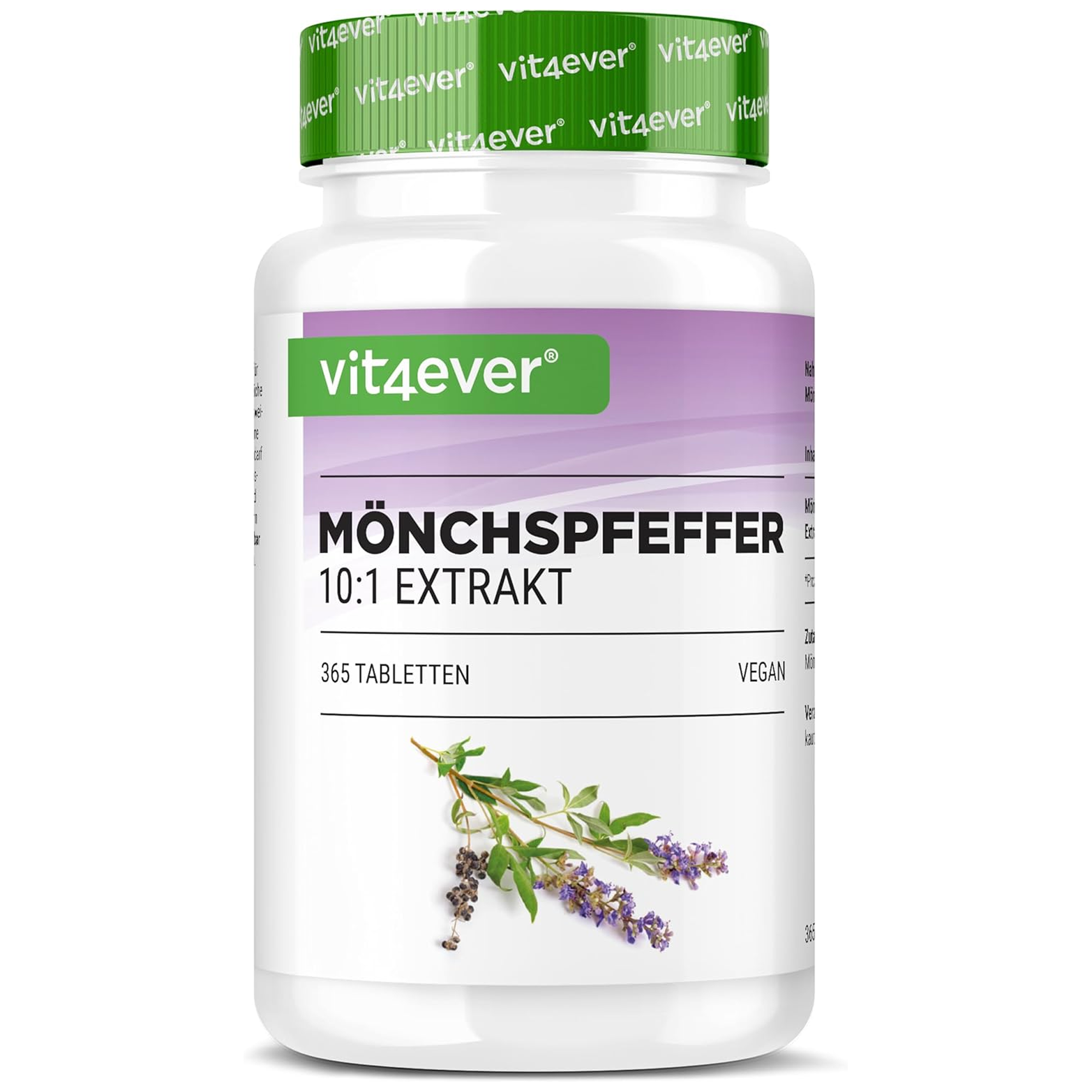 Estratto di Agnocasto 365 compresse ad alto dosaggio con 20 mg di Vit4ever