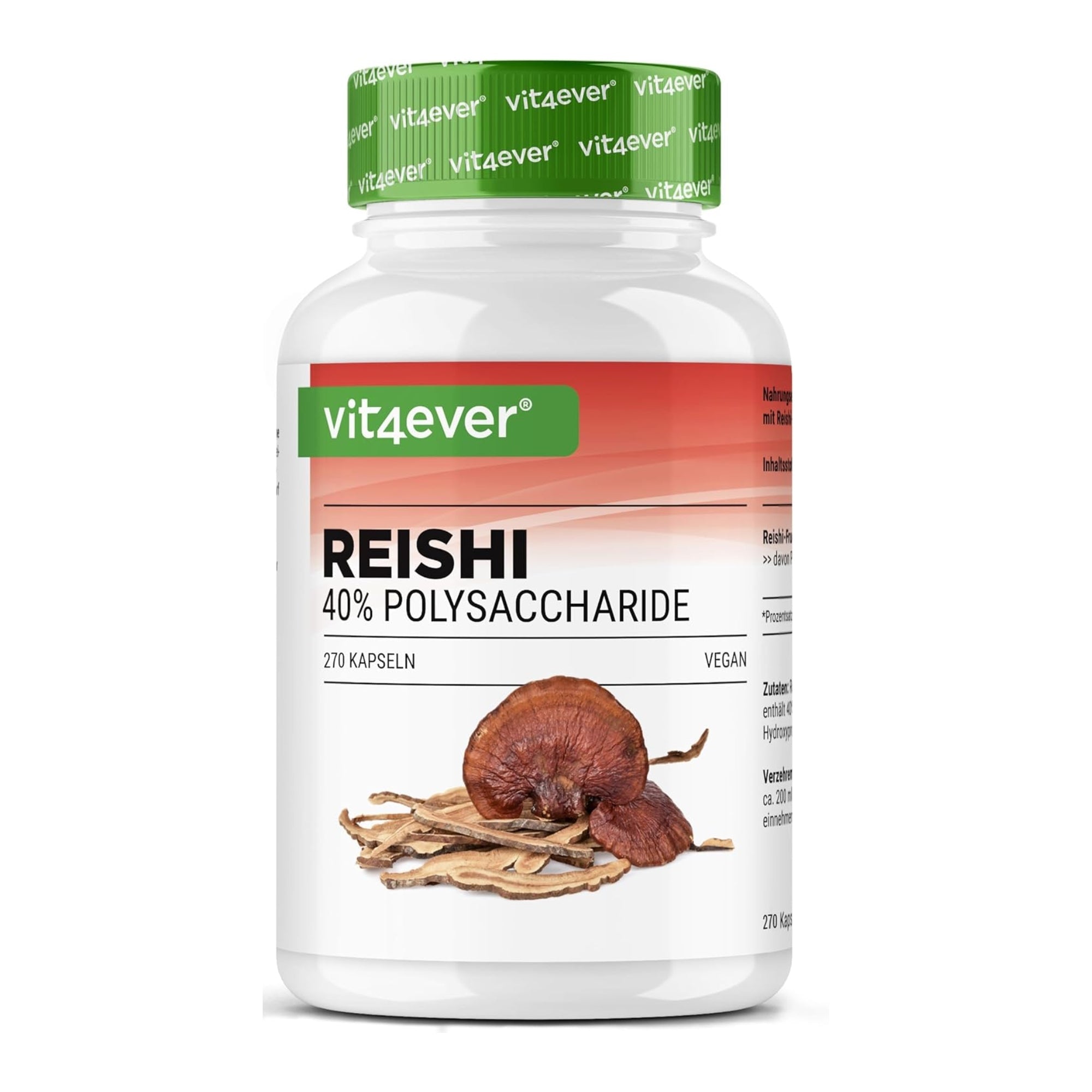 Reishi 40% polisaccaridi 270 capsule Vit4ever