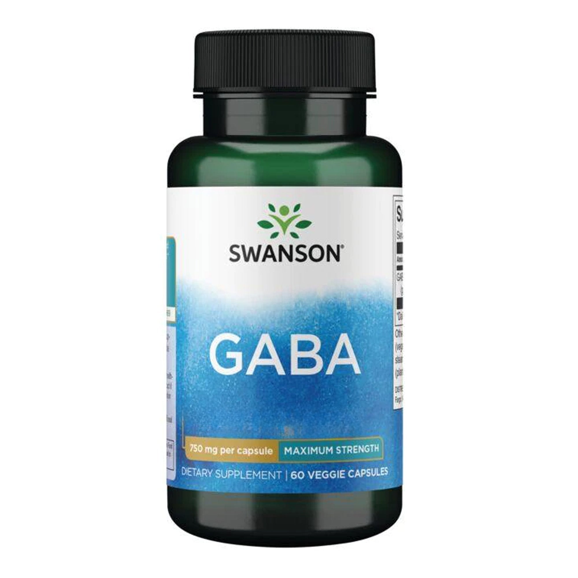 Swanson GABA Maximum Strength 750mg 60 capsule - integratore alimentare | acquista in Italia