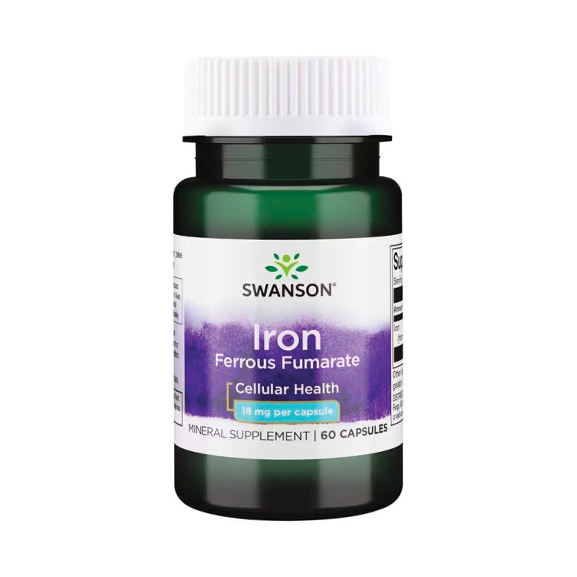 Swanson Ferro (Fumarato Ferroso) 18mg 60 capsule - integratore alimentare | acquista in Olanda e Belgio