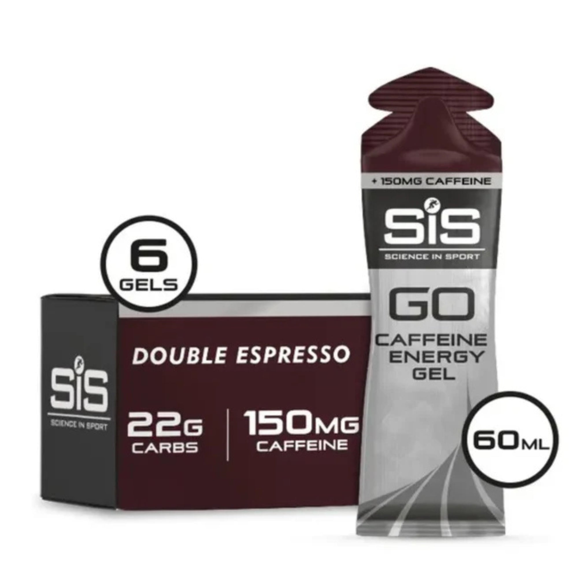 SiS GO Isotonic Energygel + Caffeina Doppio Espresso 6 pezzi