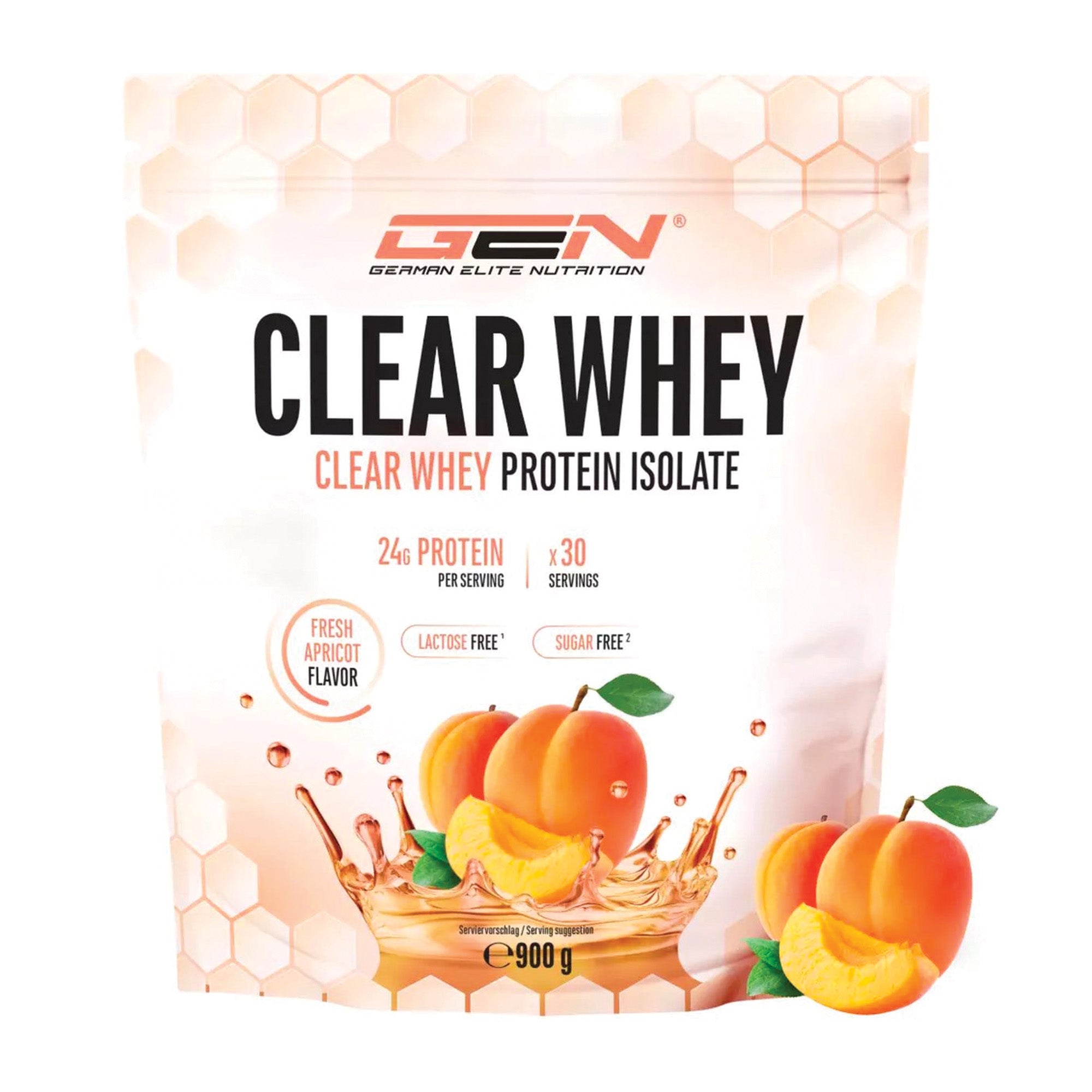Clear Whey Protein Isolate Albicocca | 900 g | German Elite Nutrition