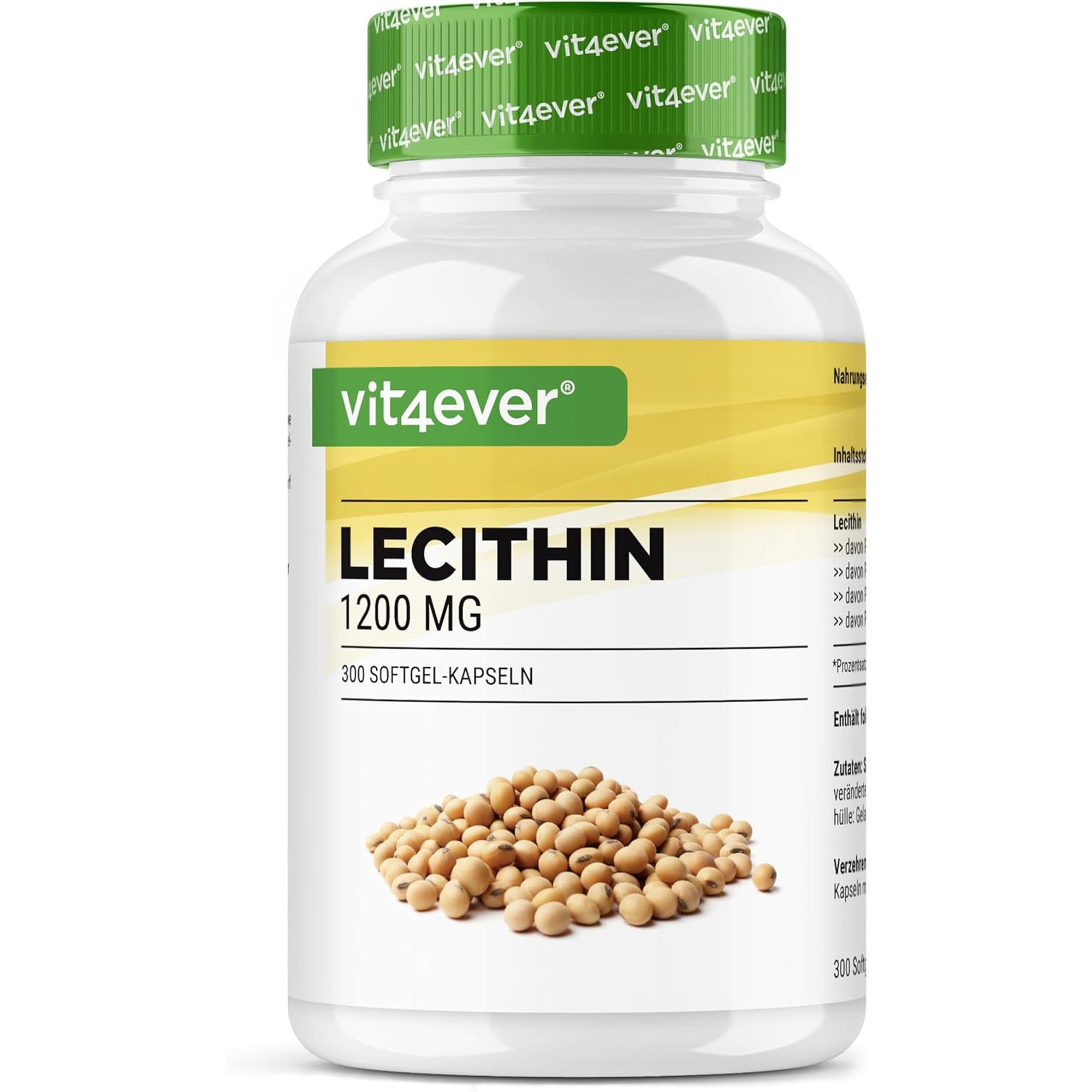 Lecitina 1200mg | 300 Softgel | Vit4ever