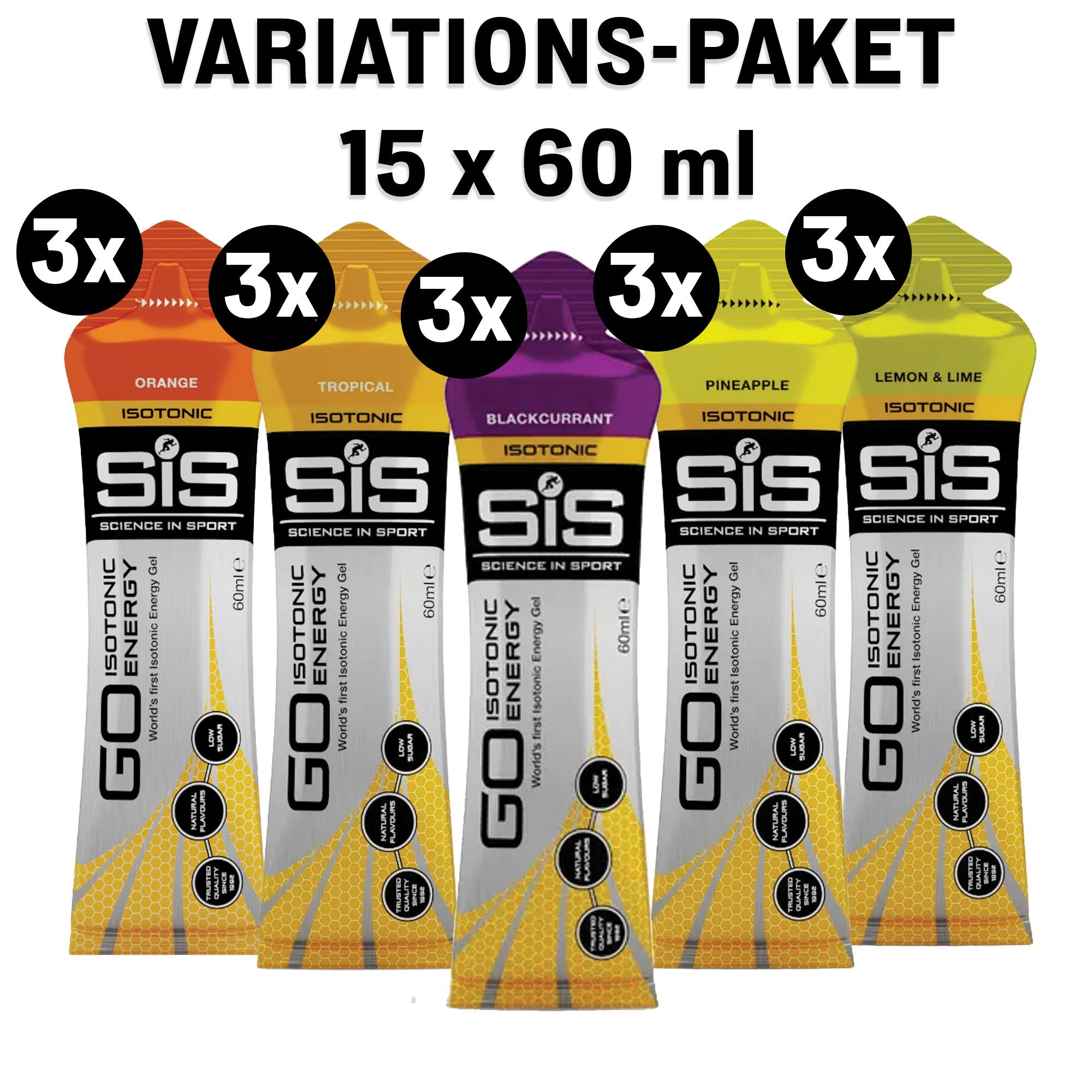 SiS GO Isotonic Energy Gel Variety Pack