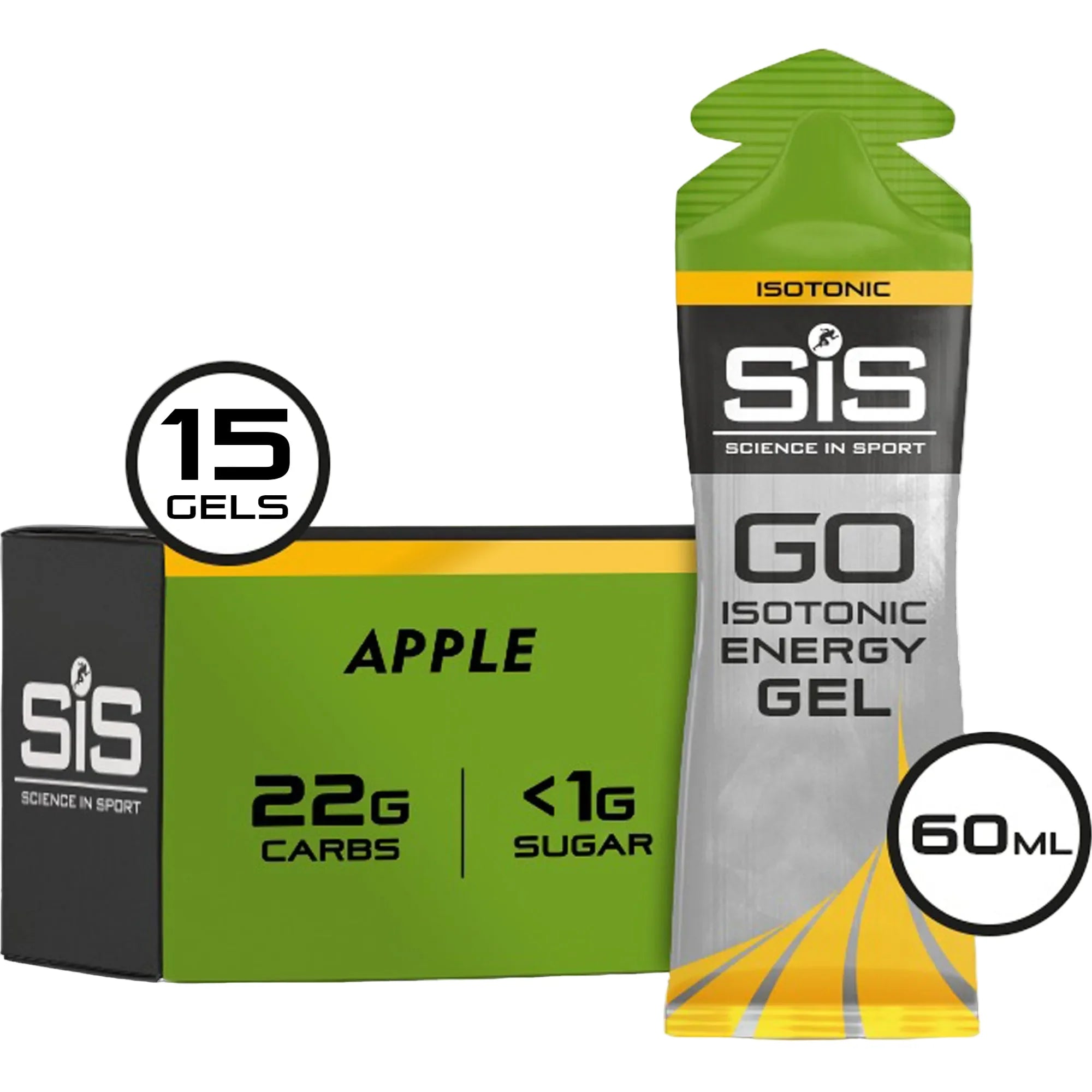 SiS GO Isotonic Energy Gel Mela 15 pezzi