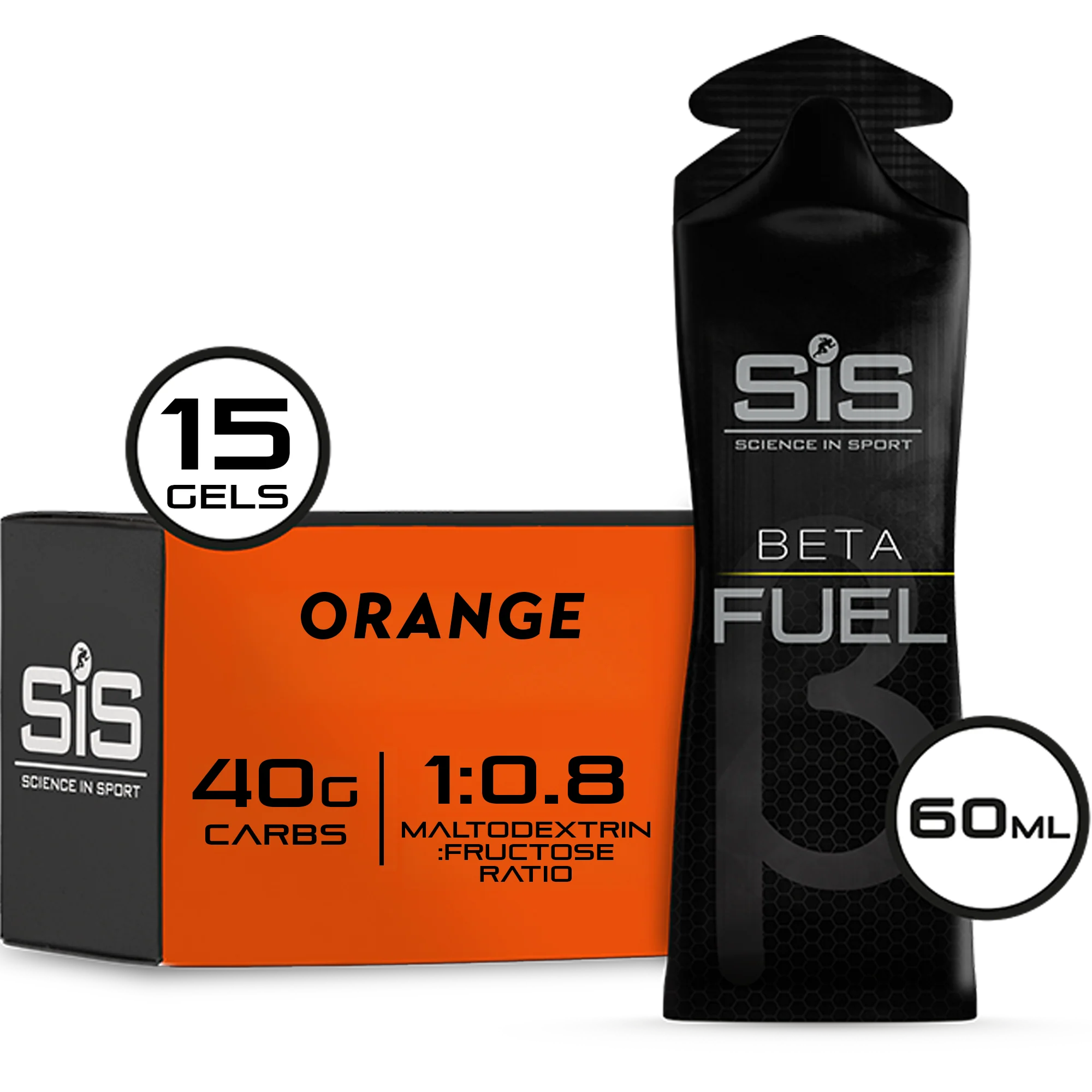 SiS Beta Fuel Gel Arancia 15 pezzi