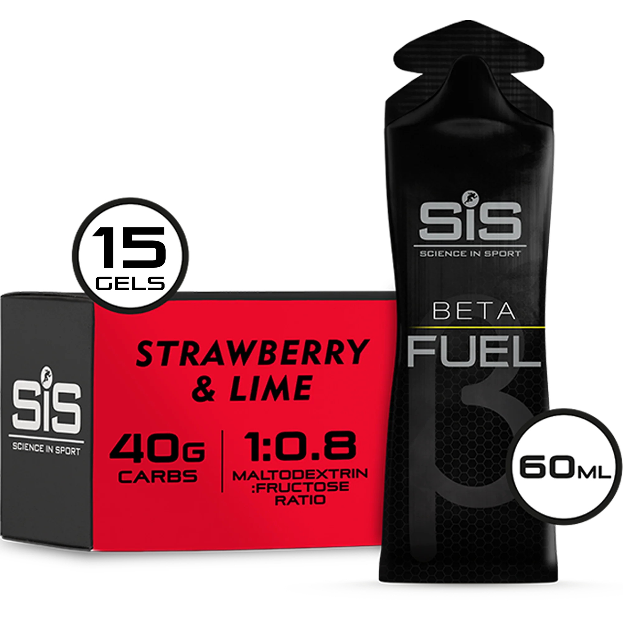 SiS Beta Fuel Gel Strawberry & Lime 15 pezzi