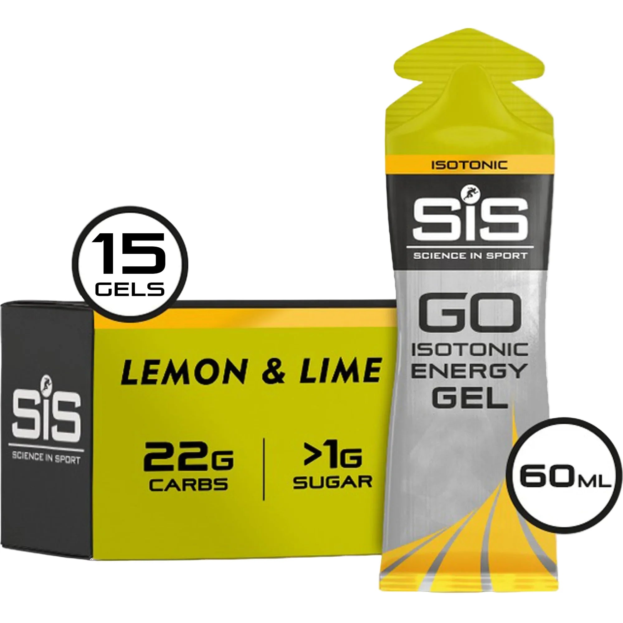 SiS Go Isotonic Energy Gel Lemon & Lime 15 pezzi
