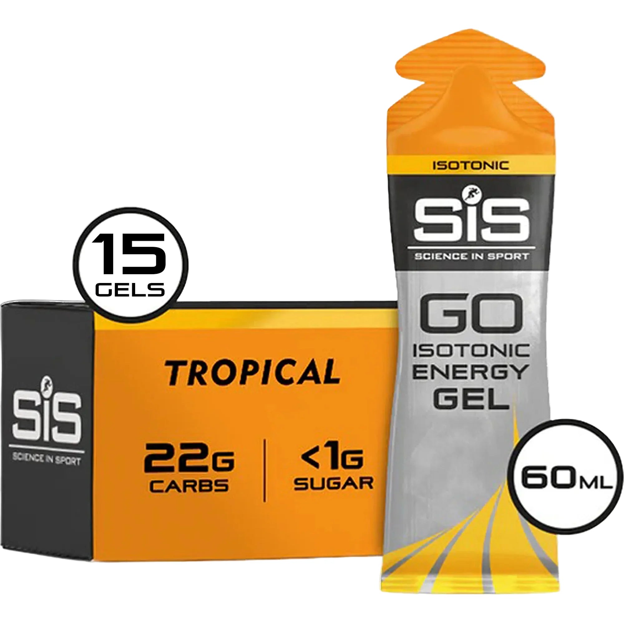 SiS GO Isotonic Energy Gel Tropicale 15 pezzi