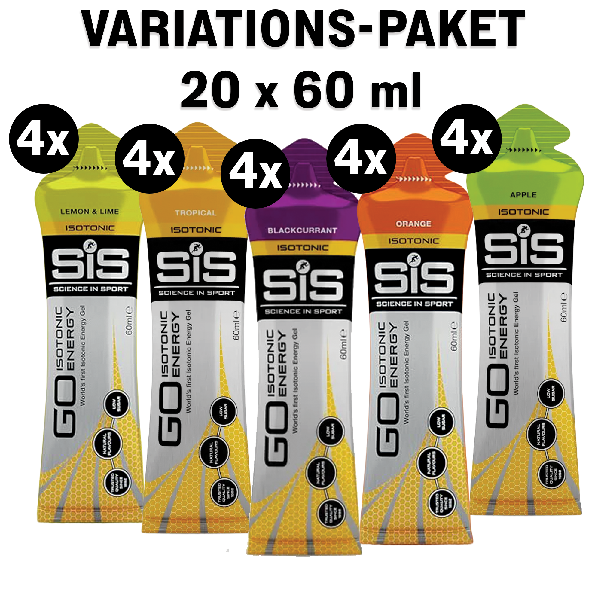SiS GO Isotonic Energy Gel Variety Pack