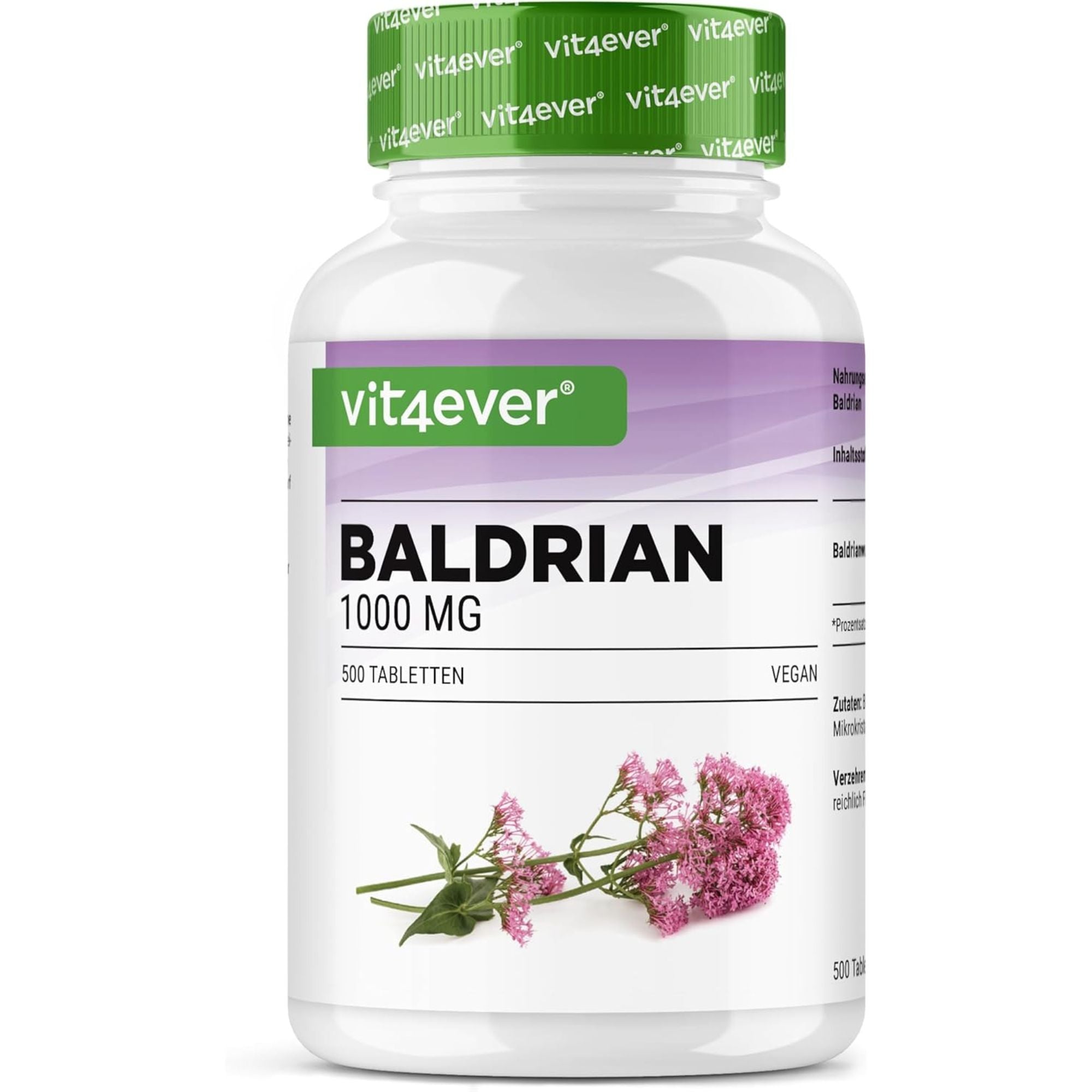 Valeriana 500mg | 500 Compresse | Vit4ever