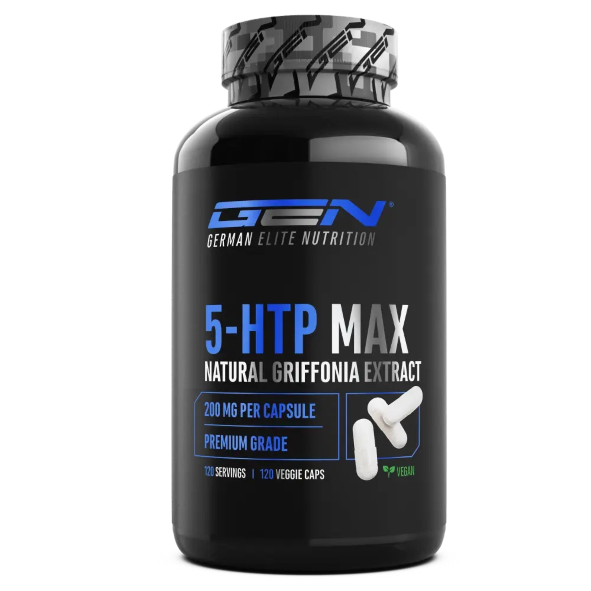 5-HTP MAX (Griffonia simplicifolia) 200 mg | 120 Capsule | German Elite Nutrition