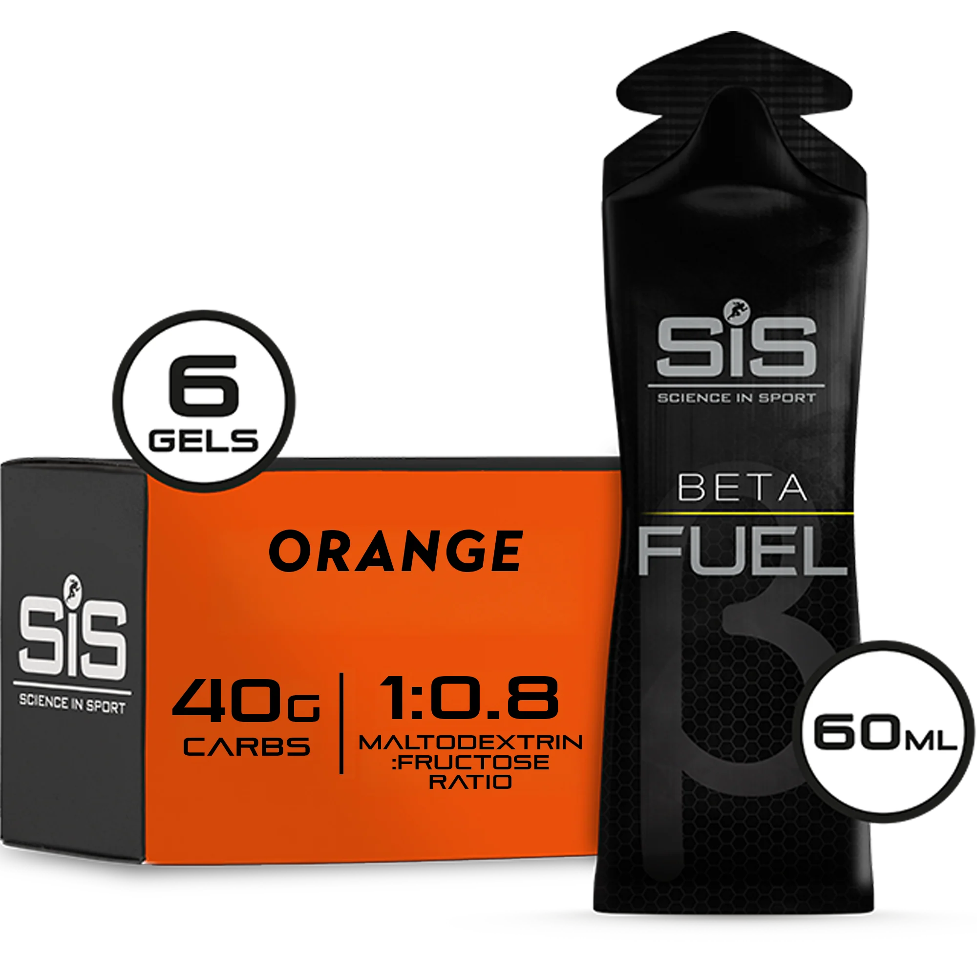 SiS Beta Fuel Gel Arancia 6 pezzi