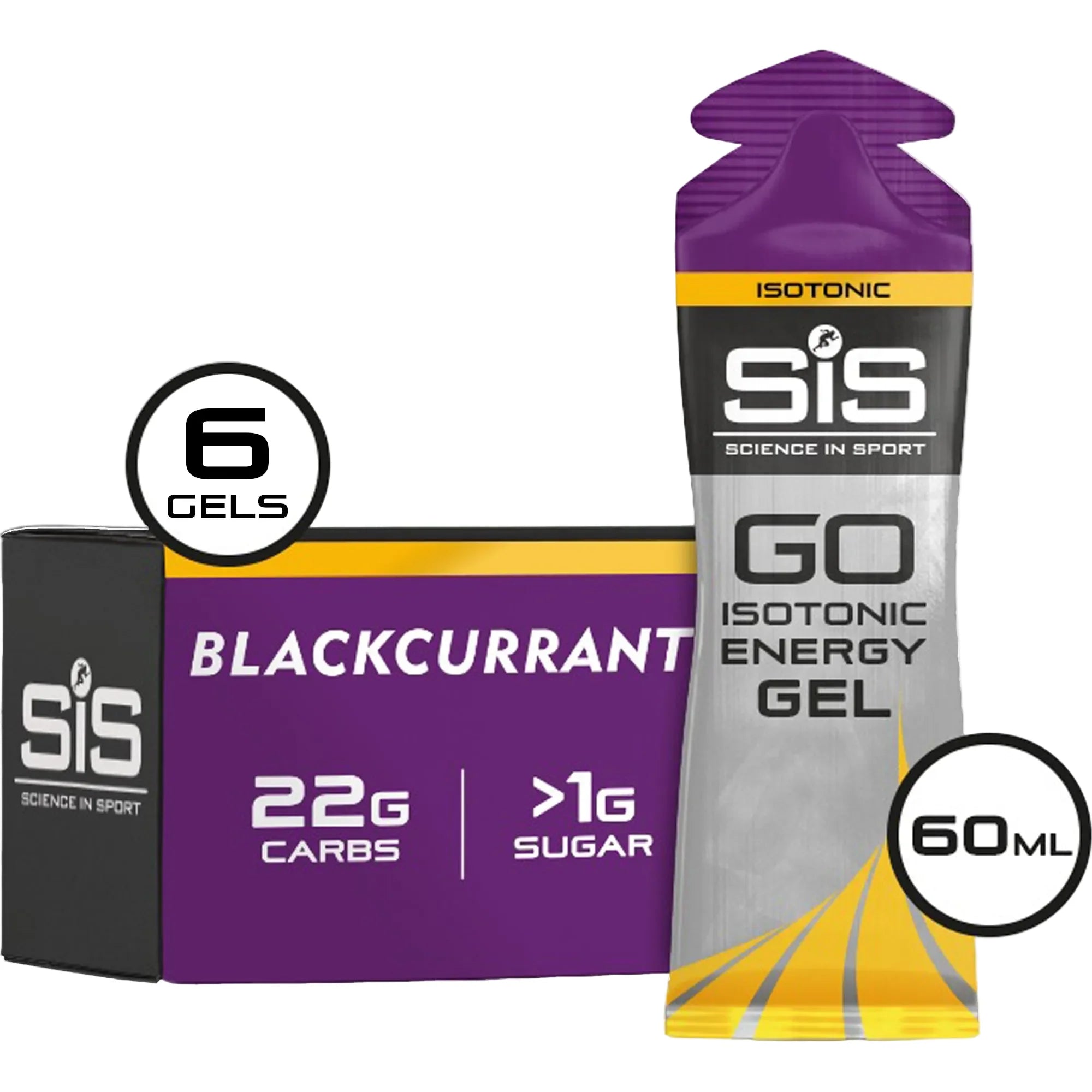 SiS GO Isotonic Energy Gel Ribes Nero 6 pezzi