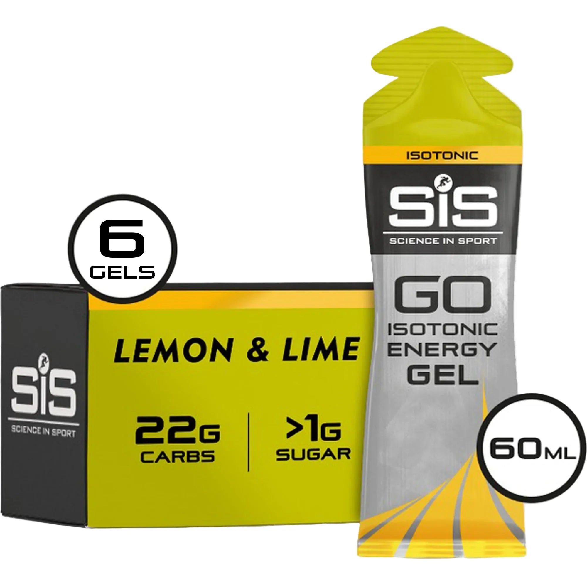 SiS Go Isotonic Energy Gel Lemon & Lime 6 pezzi