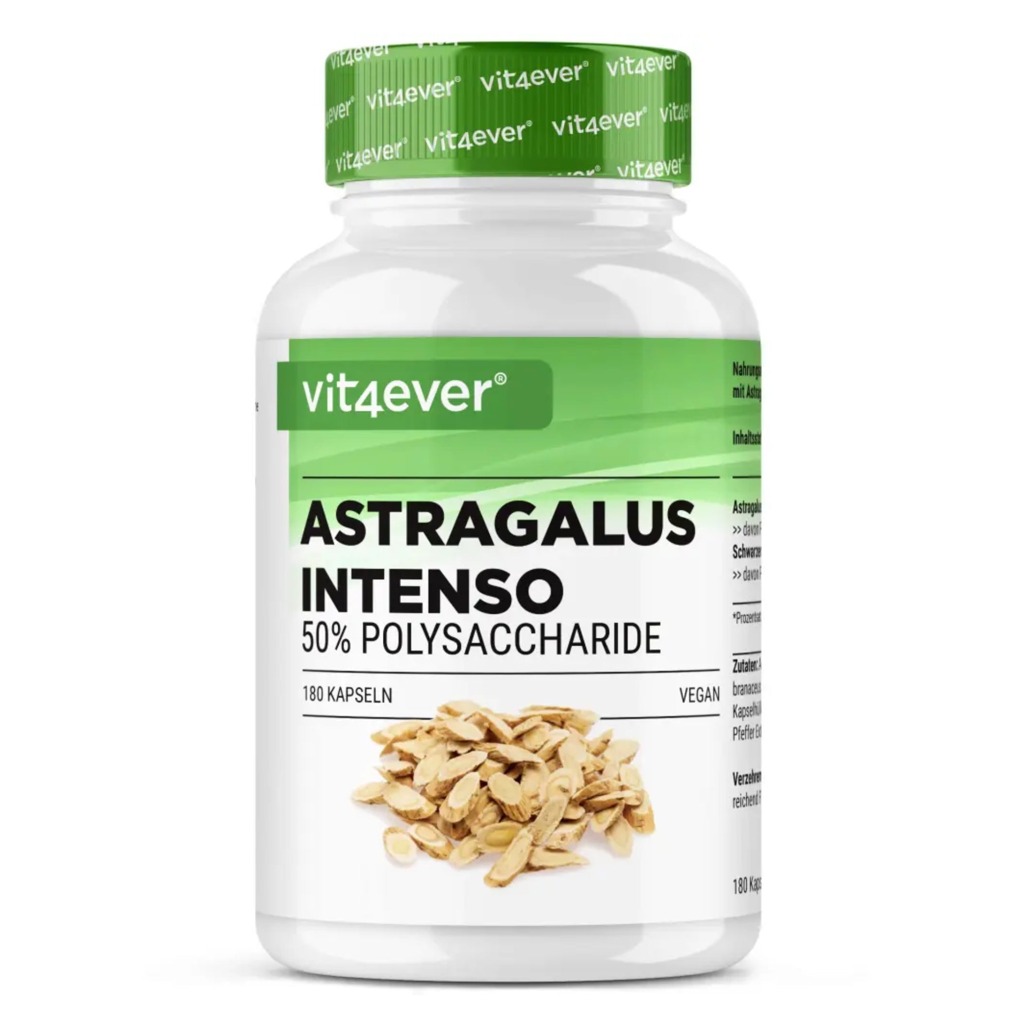 Estratto di Astragalo 50% Polisaccaridi | 180 Capsule | Vit4ever