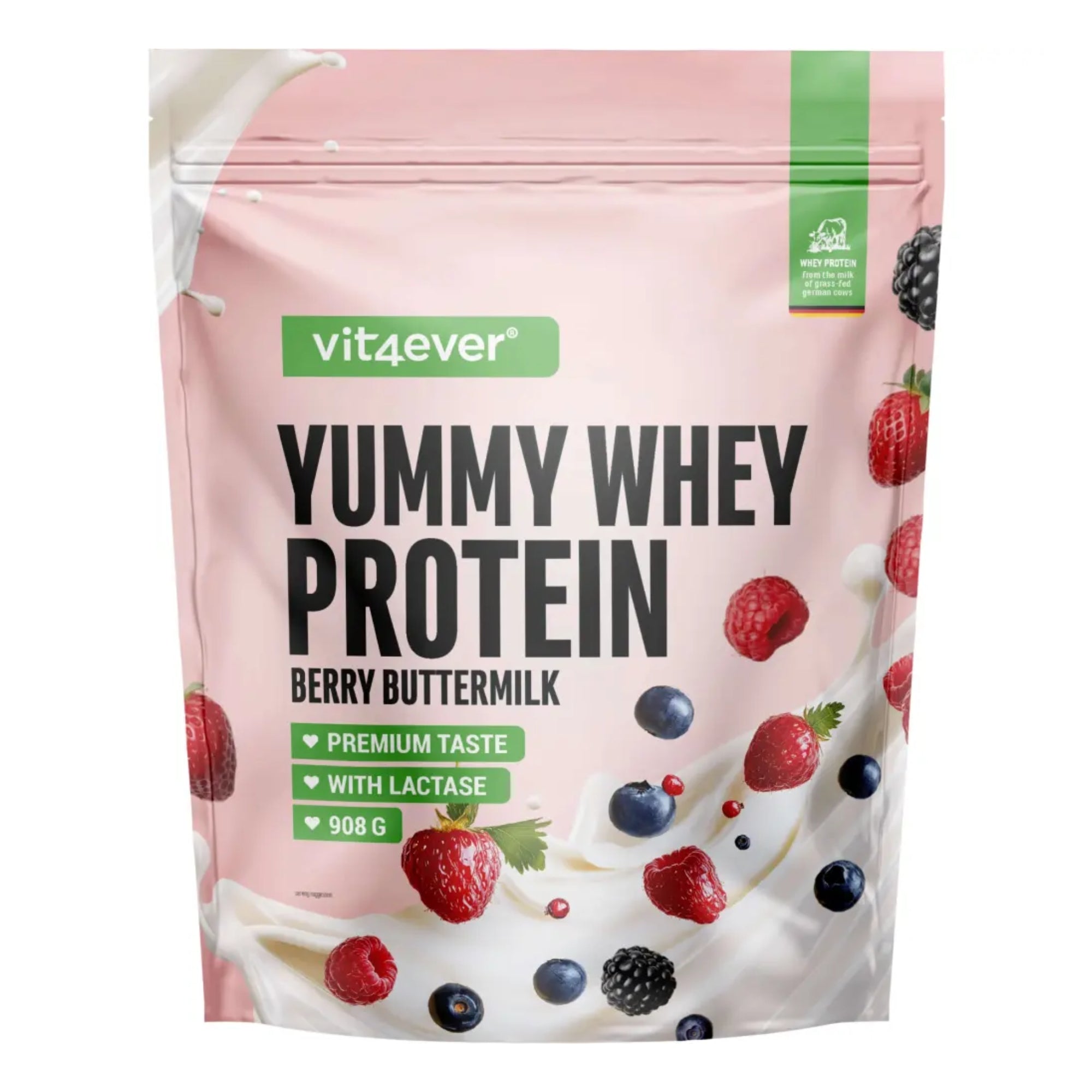 Yummy Whey Protein Berry Buttermilk | 908 g | Vit4ever