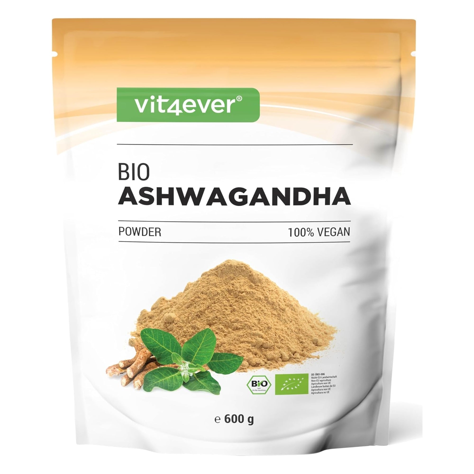 Ashwagandha in Polvere Bio 600g di Vit4ever