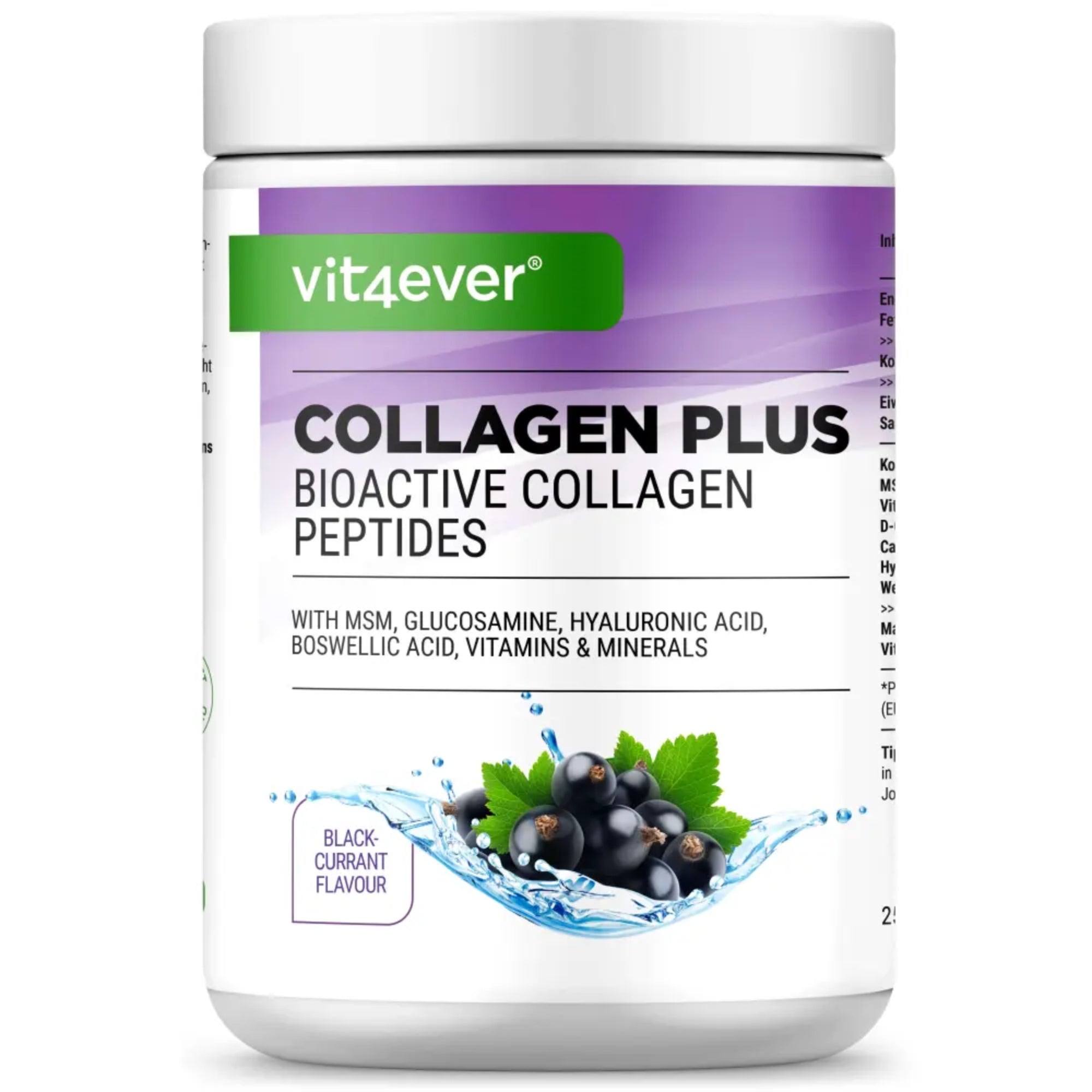 Collagene Plus Ribes Nero di Vit4ever, 500 g