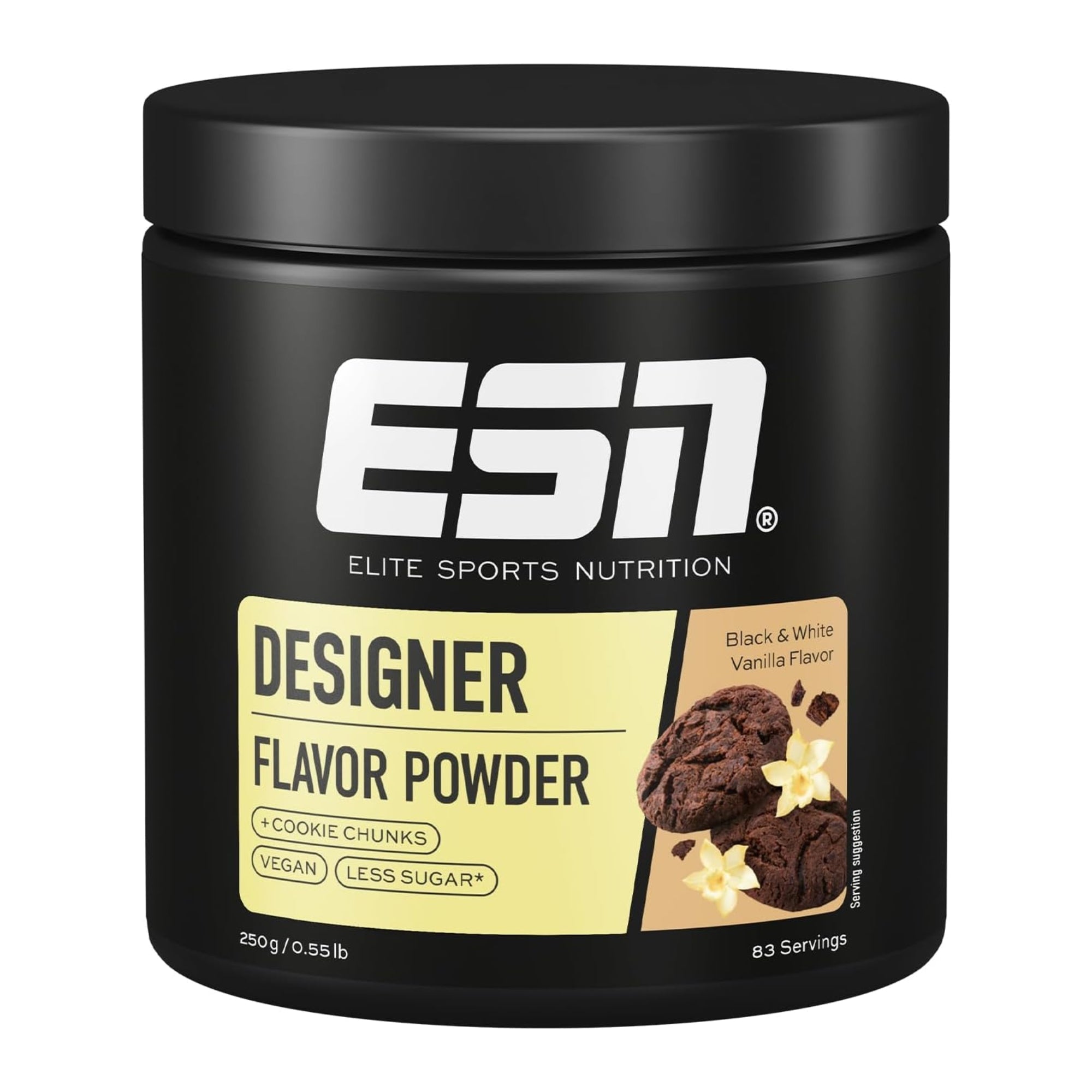 ESN Flavor Powder gusto Black White Vanilla