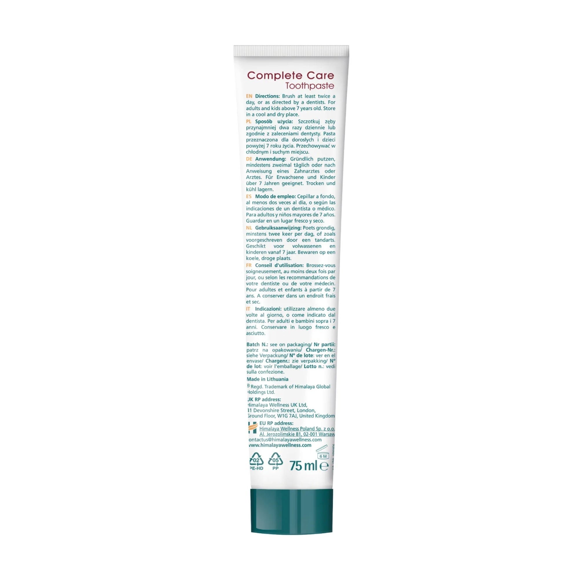 Botanique Complete Care Dentifricio alla Cannella | 75 ml | Himalaya