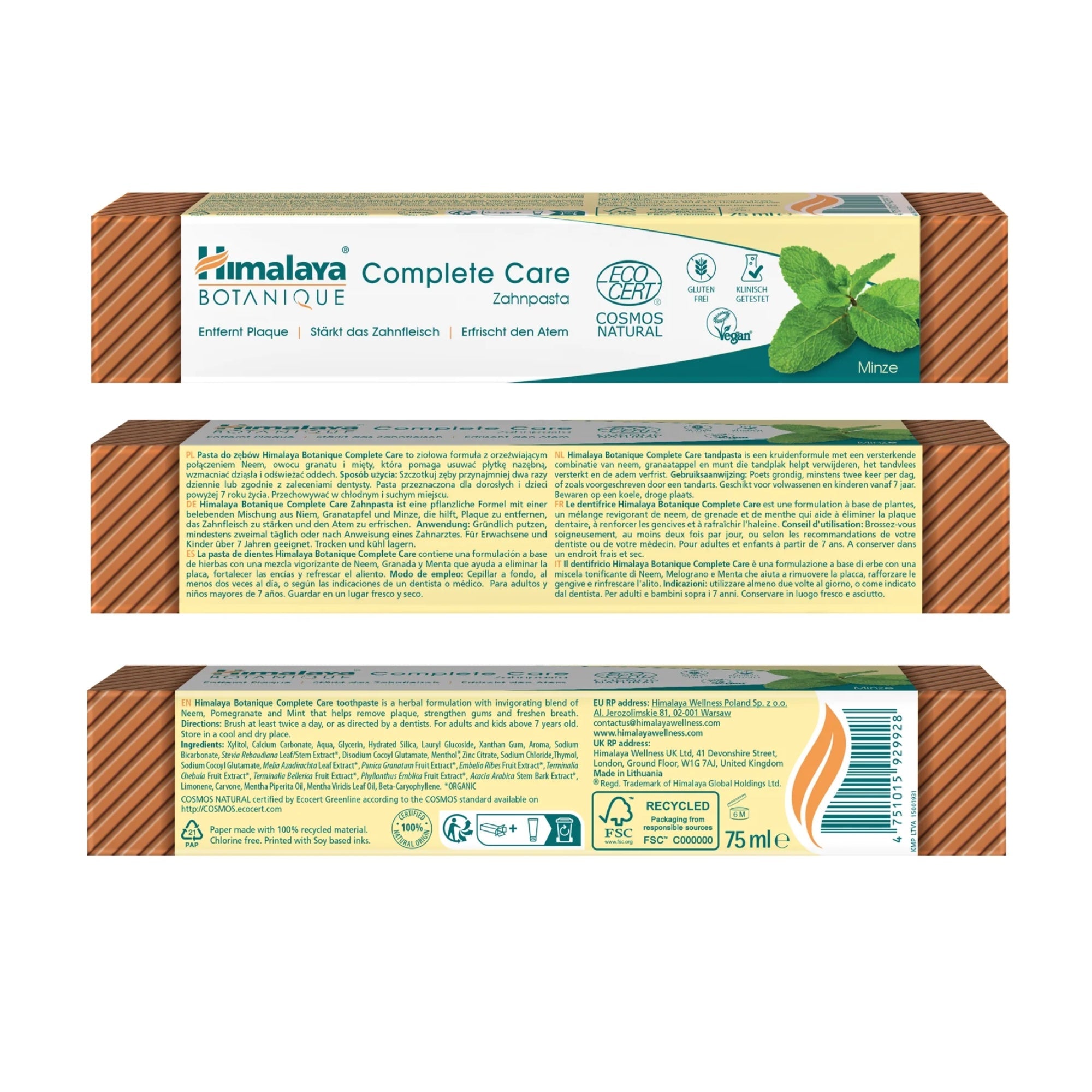 Botanique Complete Care Dentifricio alla Menta | 75 ml | Himalaya