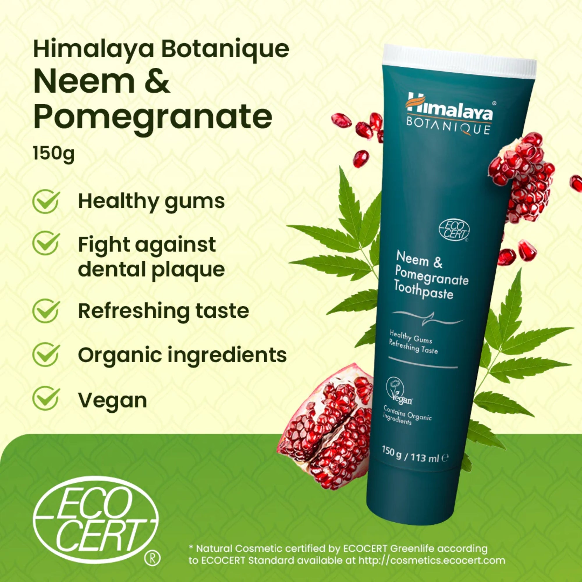 Dentifricio Botanique al Neem e Melograno | Himalaya