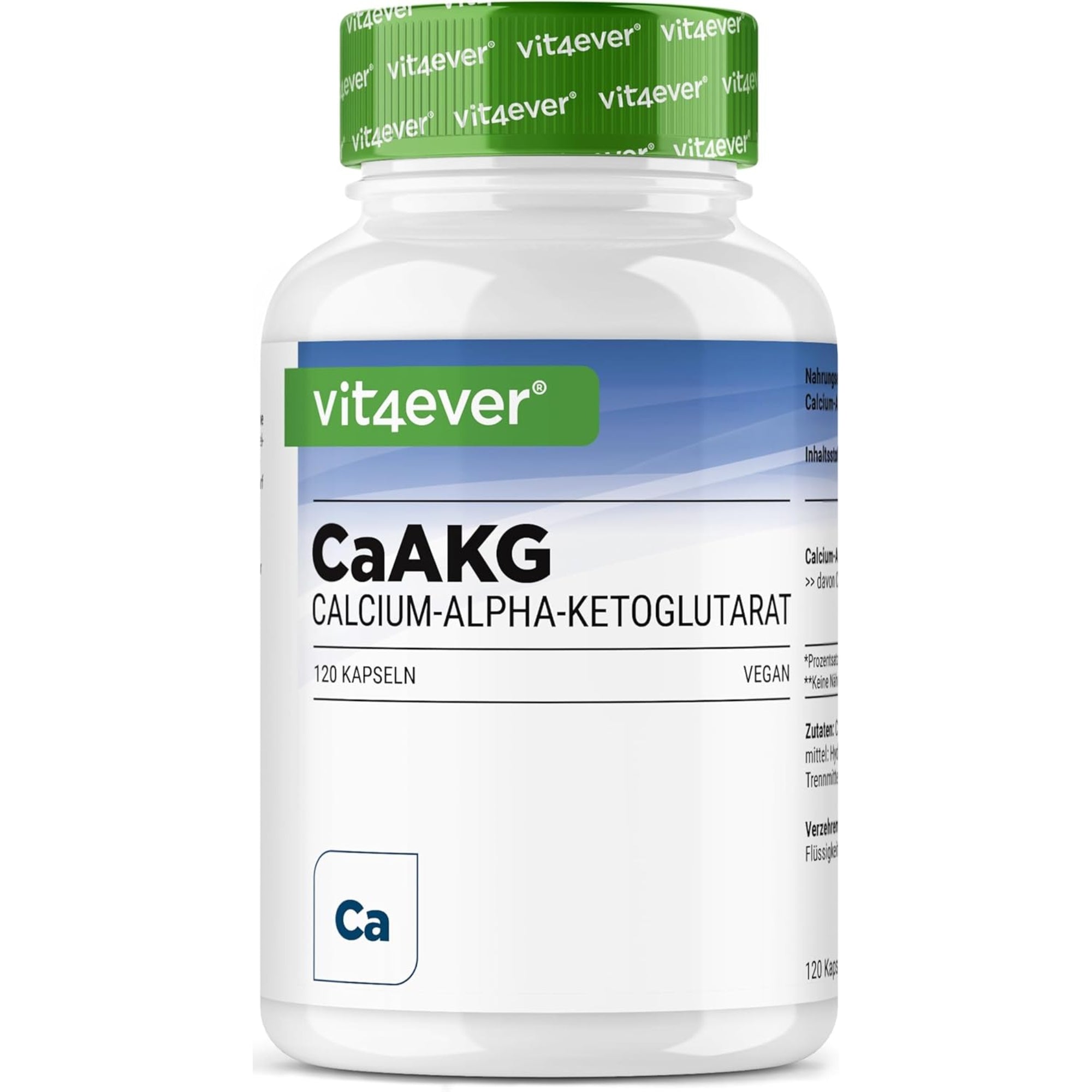 Calcio Alfa-Chetoglutarato | 120 Capsule | Vit4ever