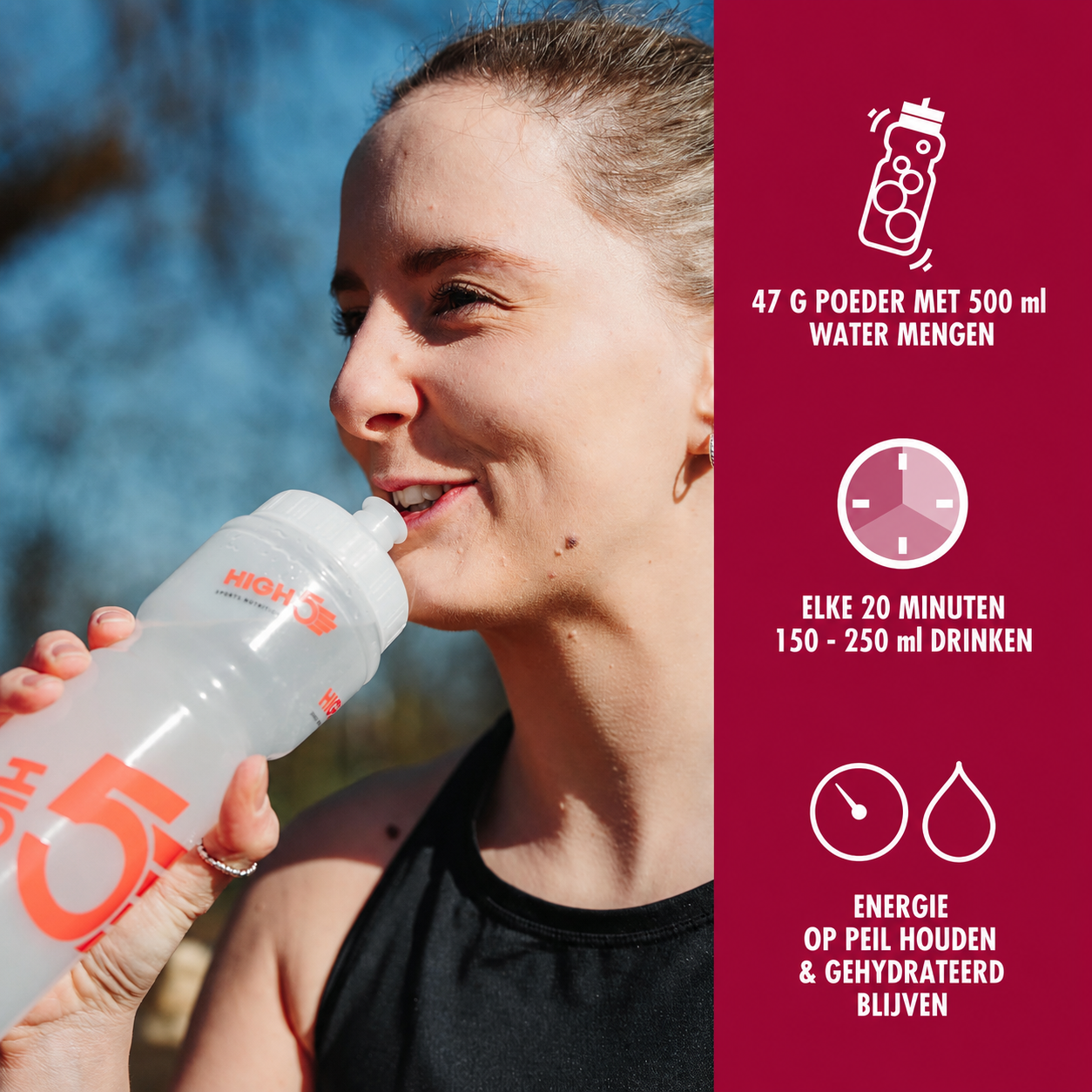 HIGH5 Energy Drink Berry | Polvere carboidrati-elettroliti