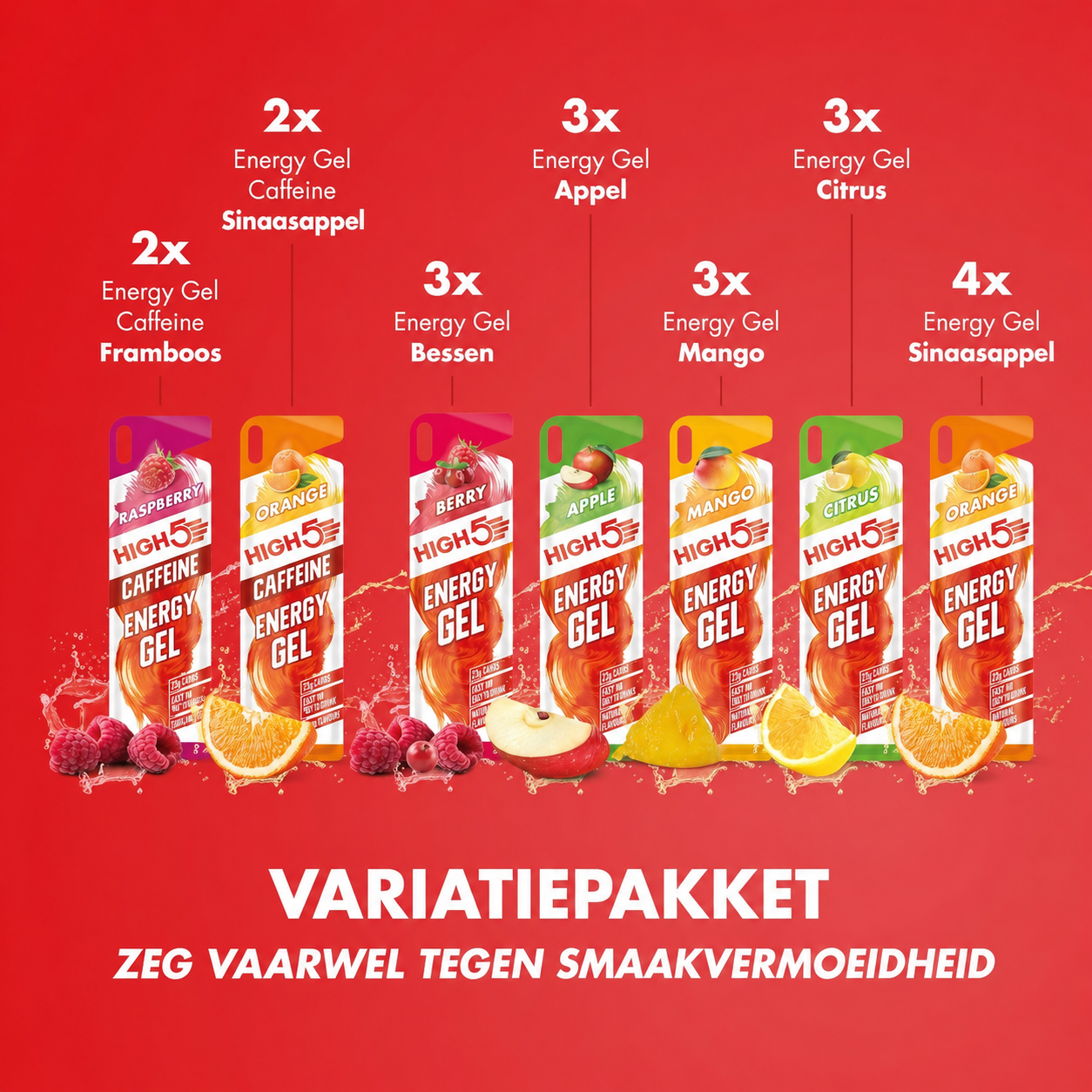HIGH5 Energy Gel Misto | 20 x 40g | 23g di Carboidrati per Gel