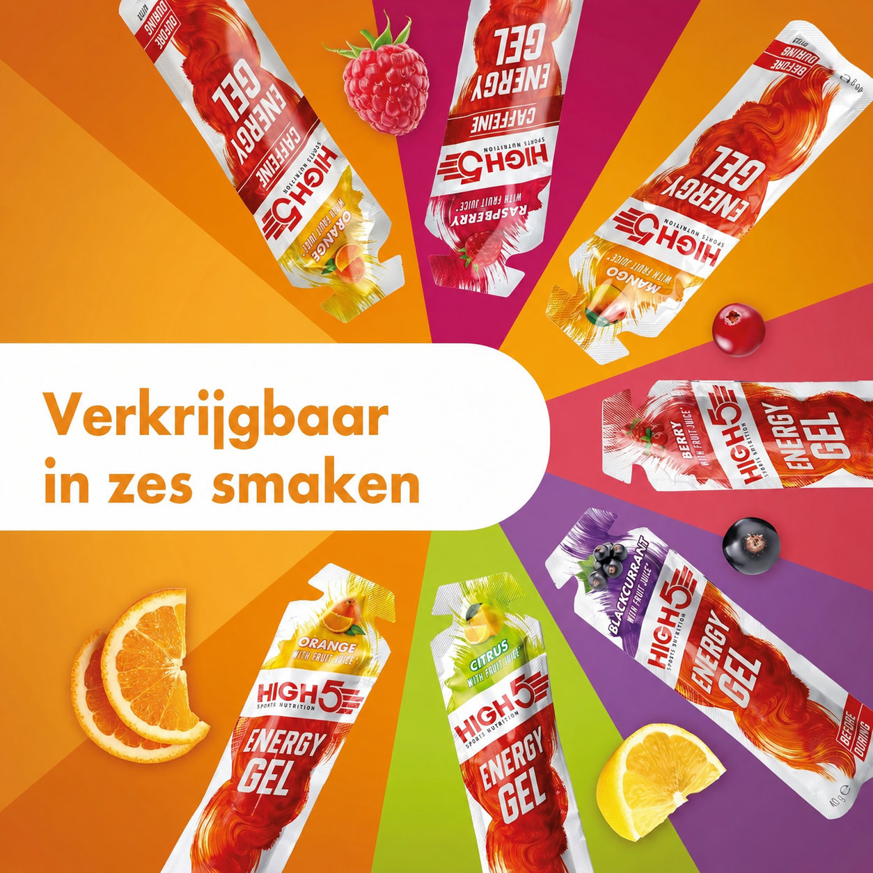 HIGH5 Energy Gel Mango | 20 x 40g | 23g di Carboidrati per Gel