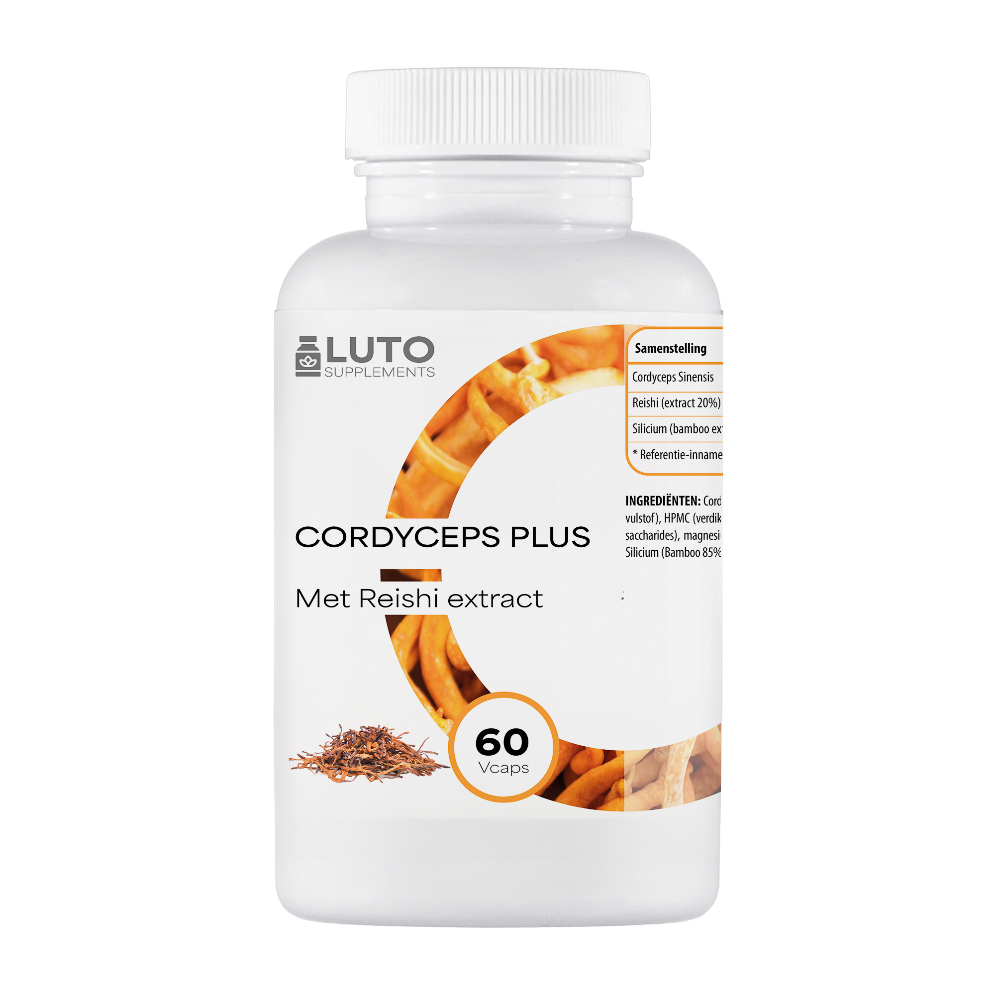 LUTO Supplements Cordyceps Plus 60 capsule con estratto di reishi estratto di funghi | acquista in Italia