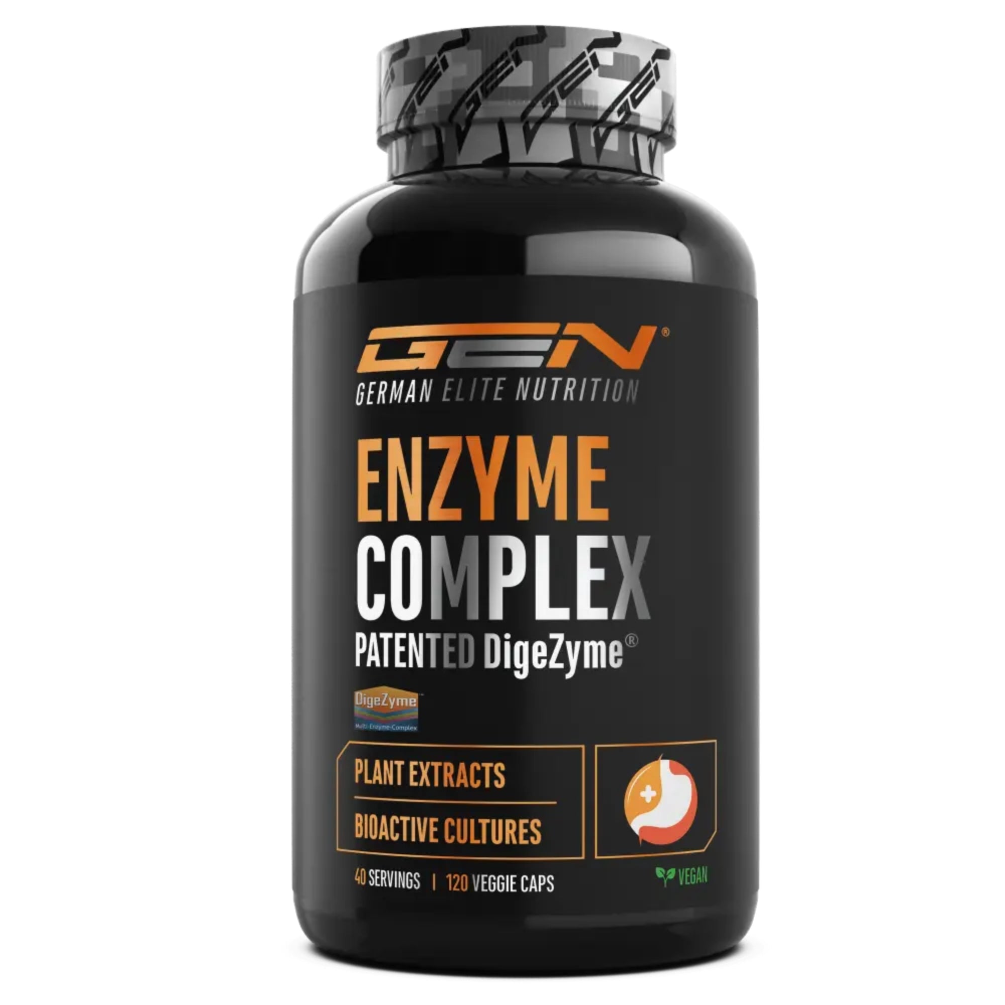Enzyme Complex (DigeZyme®, probiotici ed estratti vegetali) | 120 Capsule | German Elite Nutrition