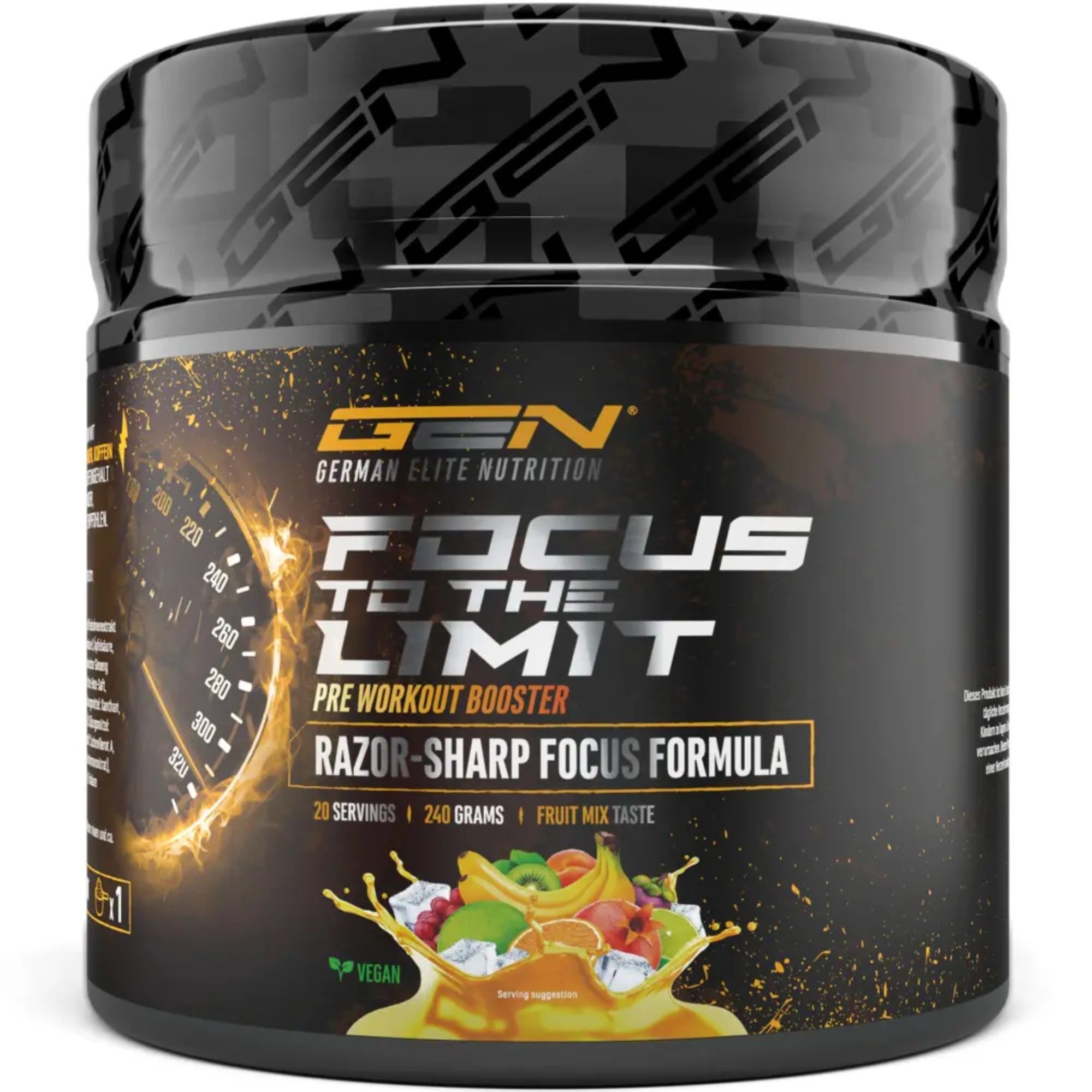 Focus to the Limit | Pre-Workout | 240 g | German Elite Nutrition