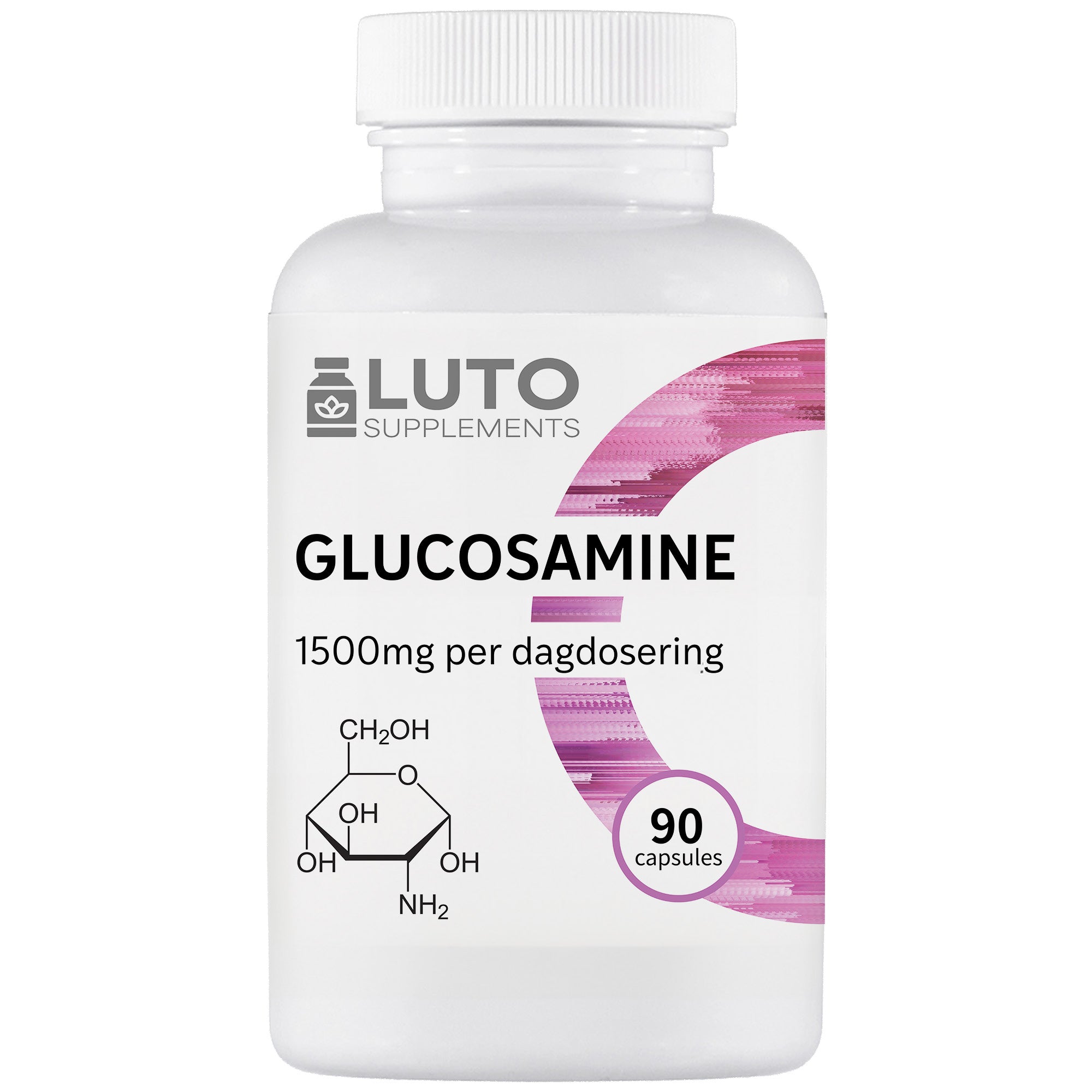 LUTO Supplements Glucosamina barattolo con 90 capsule - 1500 mg di glucosamina per dose giornaliera | acquista in Italia