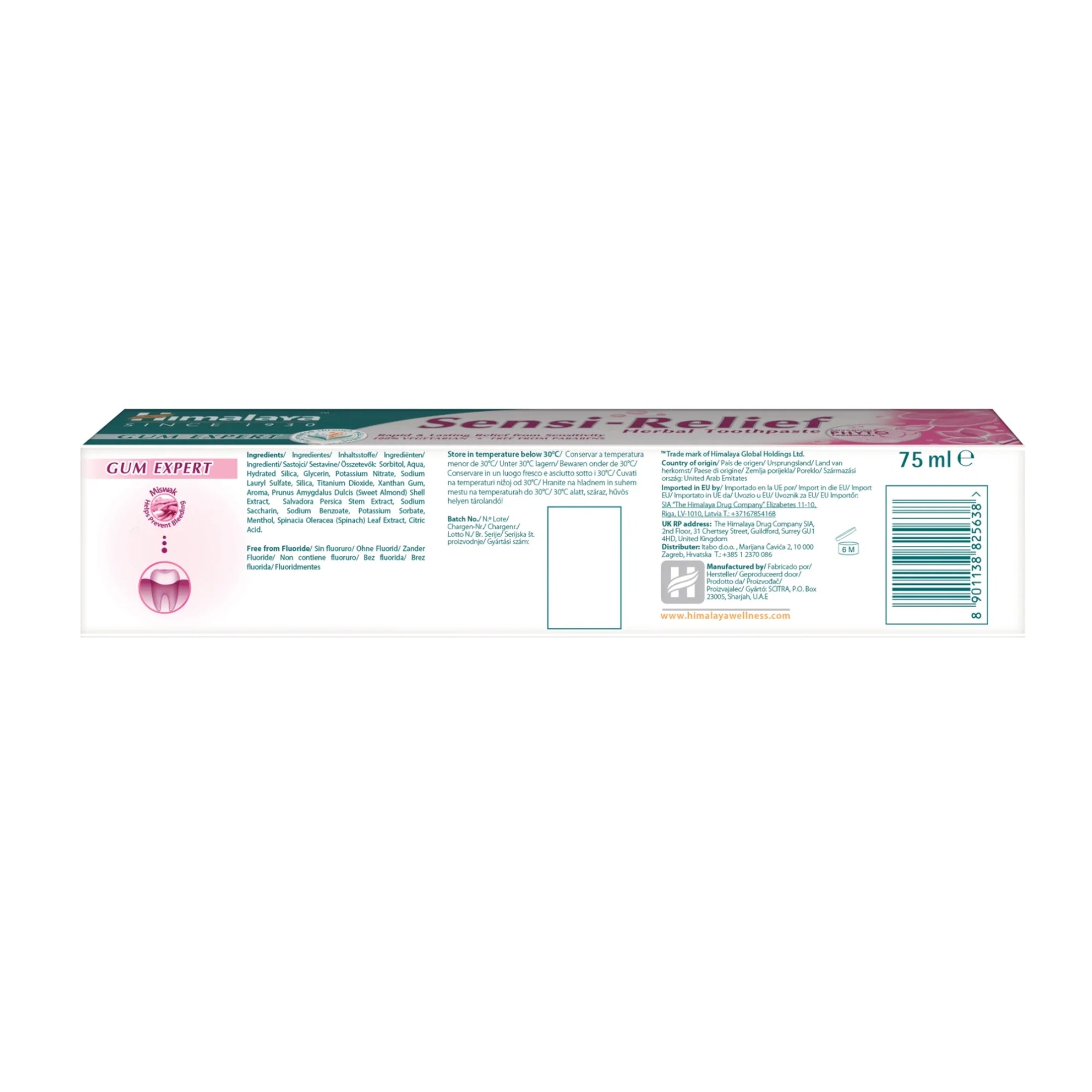 Gum Expert Dentifricio alle Erbe Sensi Relief | 75 ml | Himalaya