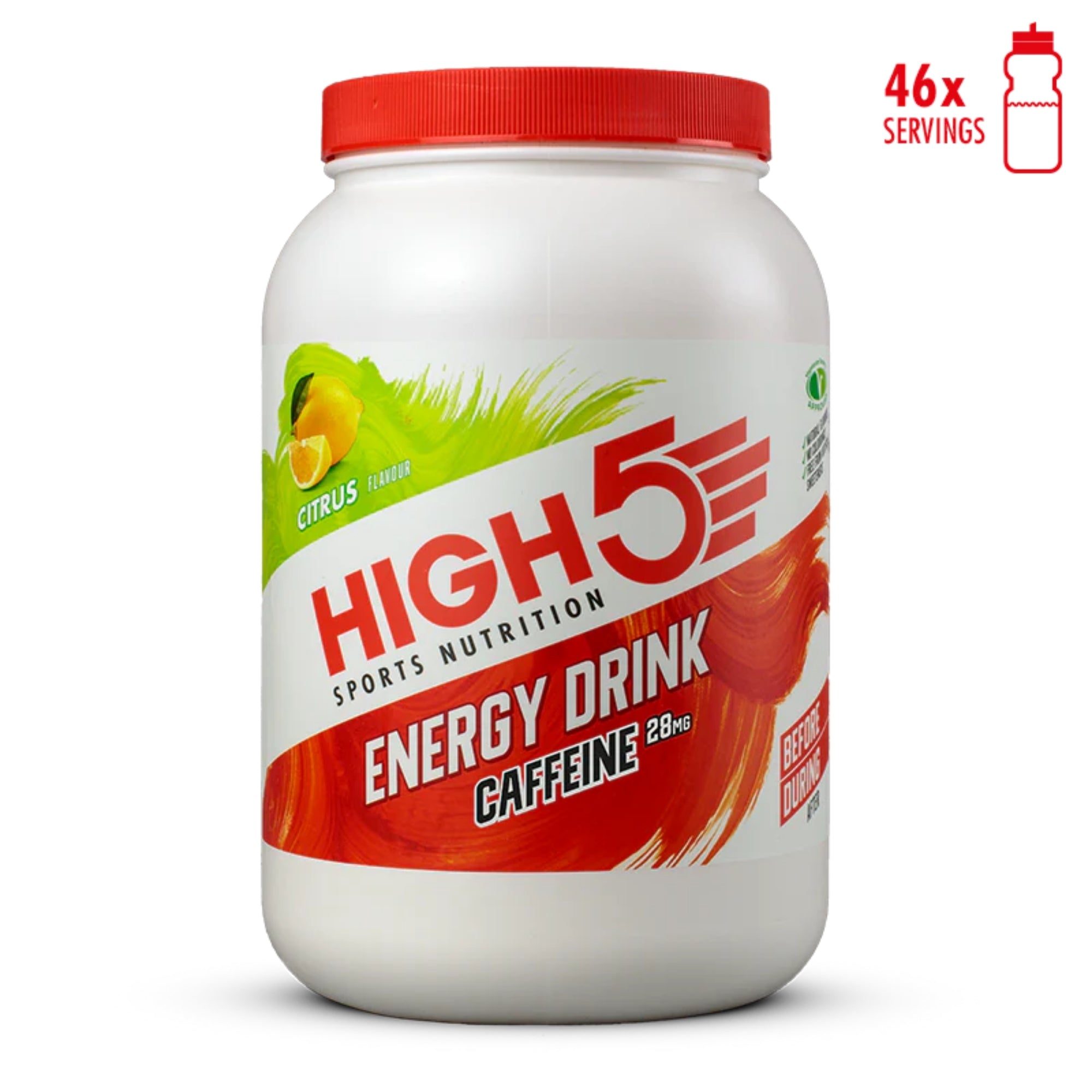 HIGH5 Energy Drink Caffeina | Polvere carboidrati-elettroliti