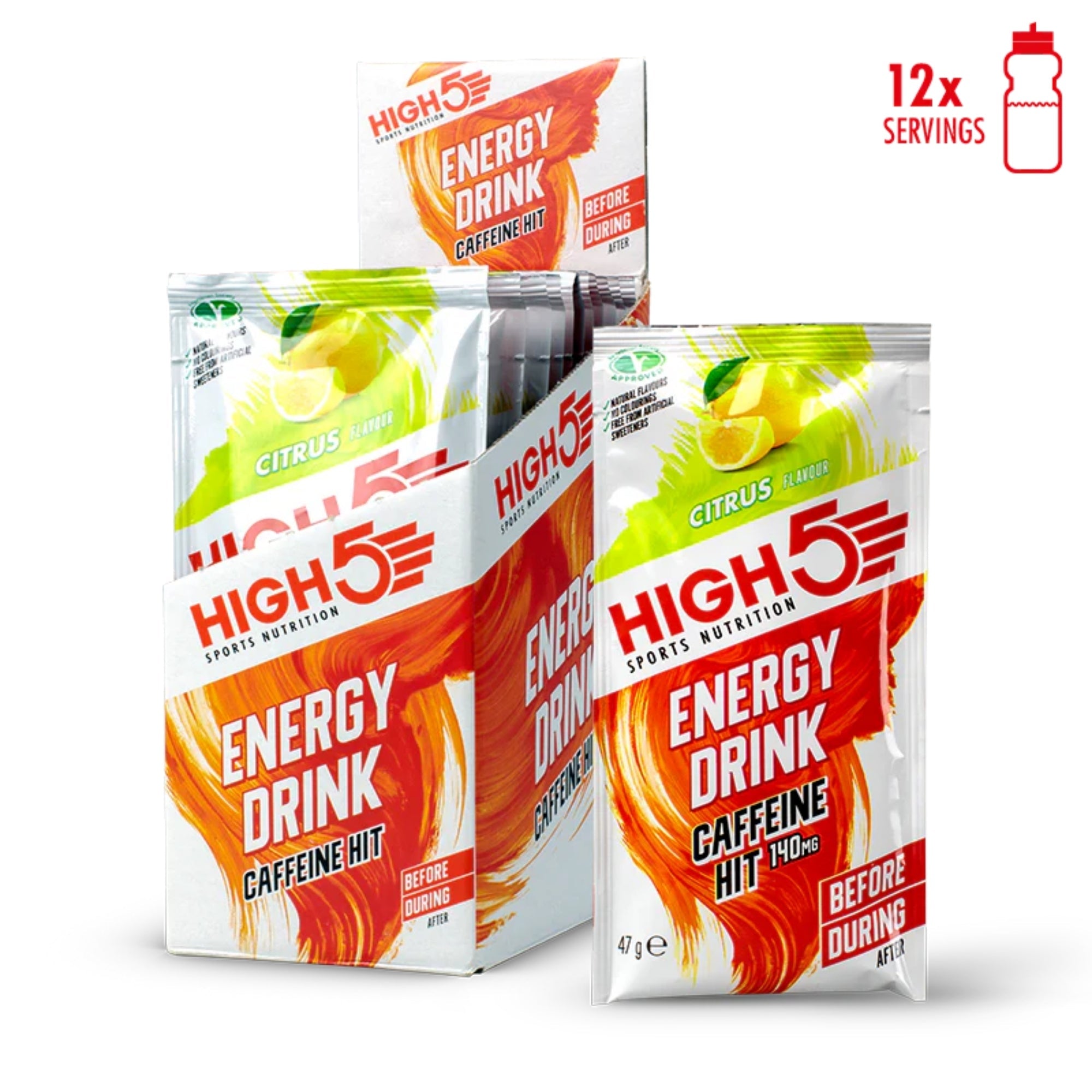 HIGH5 Energy Drink Caffeina | Polvere carboidrati-elettroliti