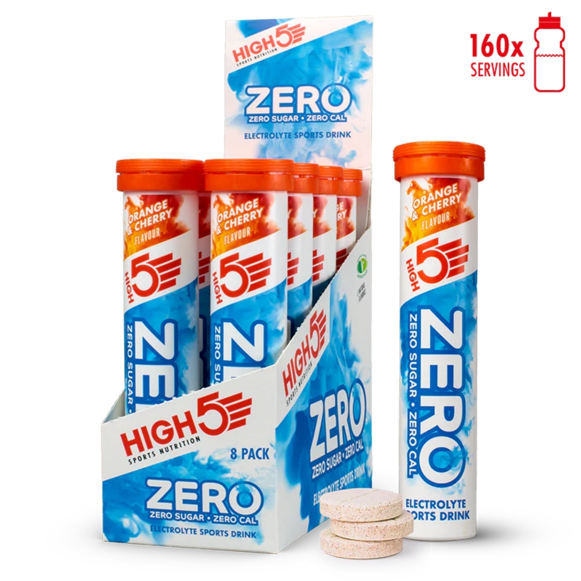 HIGH5 ZERO Orange & Cherry compresse effervescenti di elettroliti