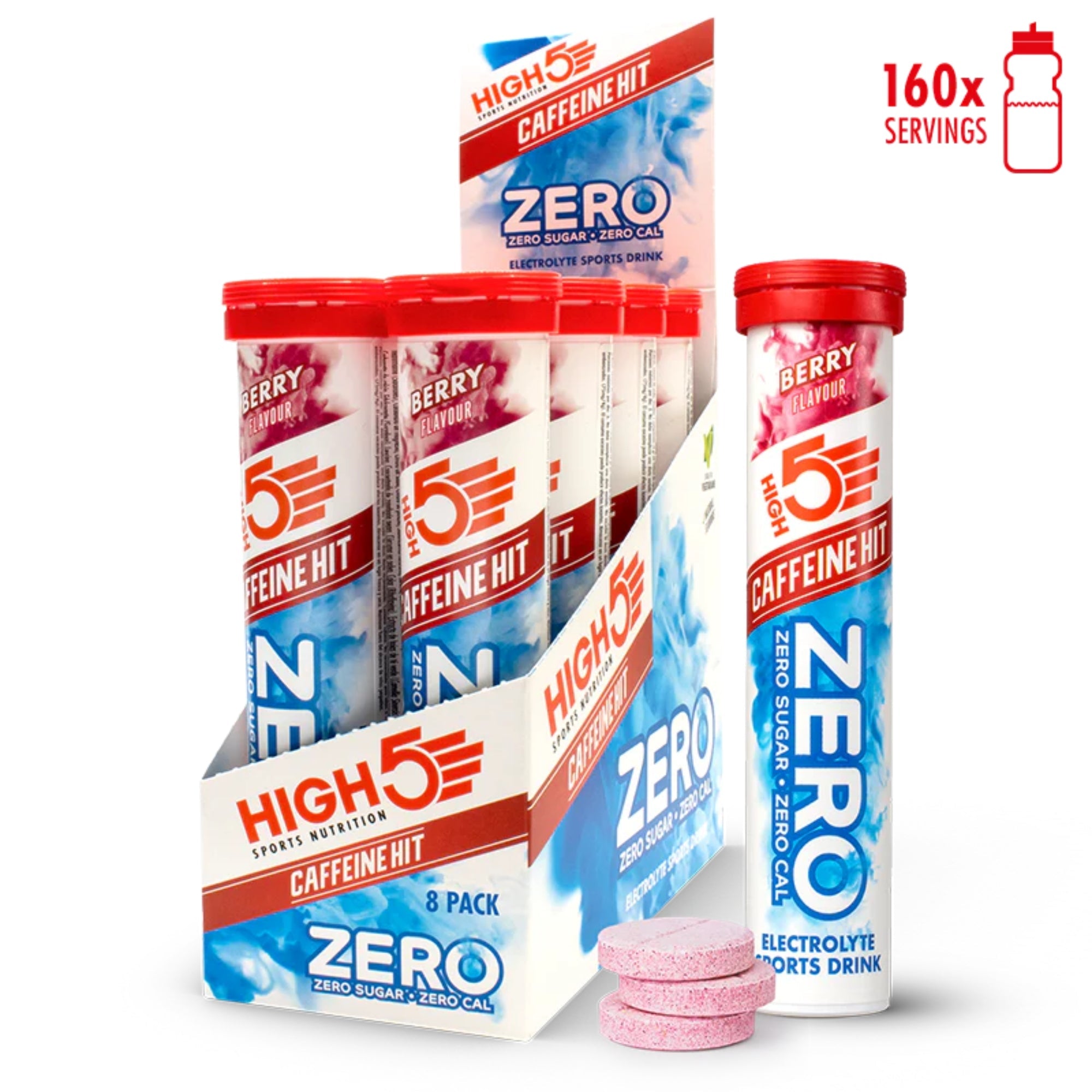 HIGH5 ZERO Caffeine Hit Frutti di Bosco | compresse effervescenti di elettroliti