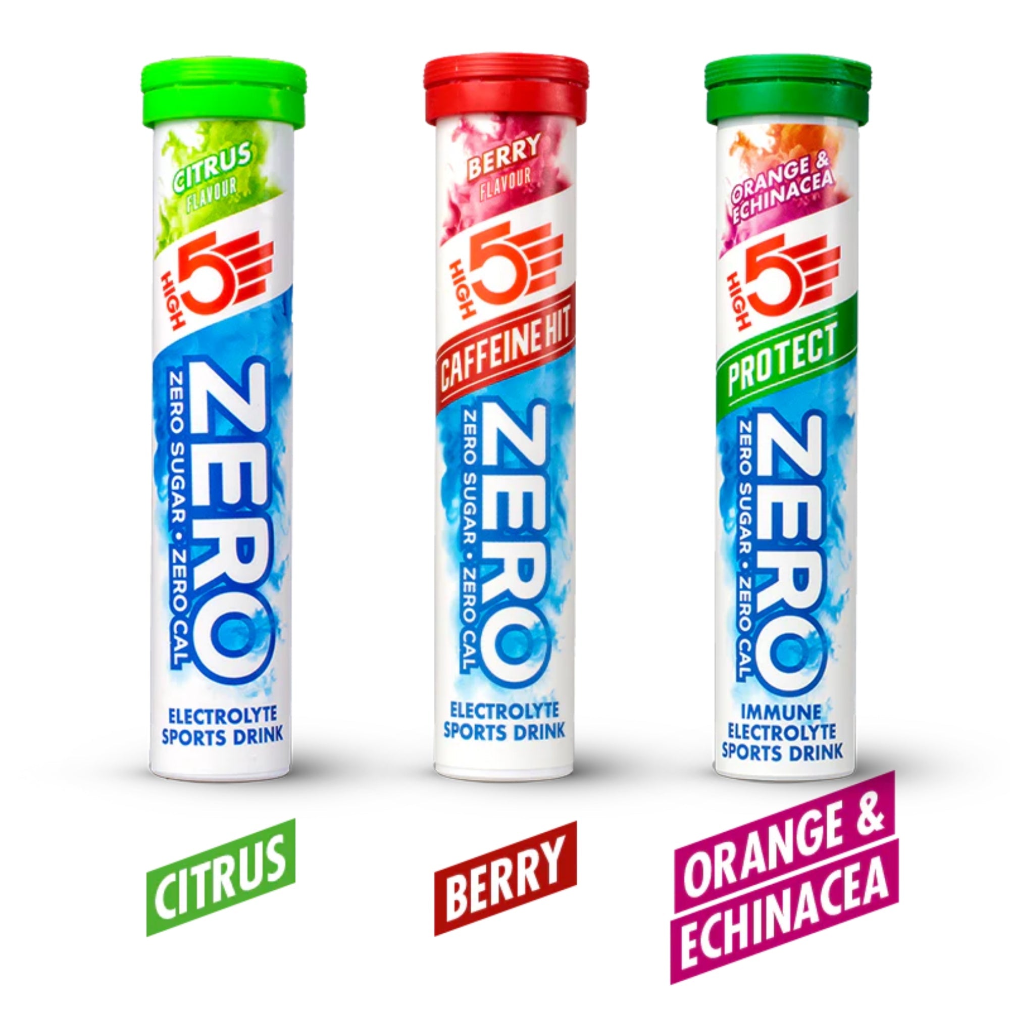 ZERO Compresse effervescenti elettrolitiche Variety Pack | 3 x 20 compresse | HIGH5