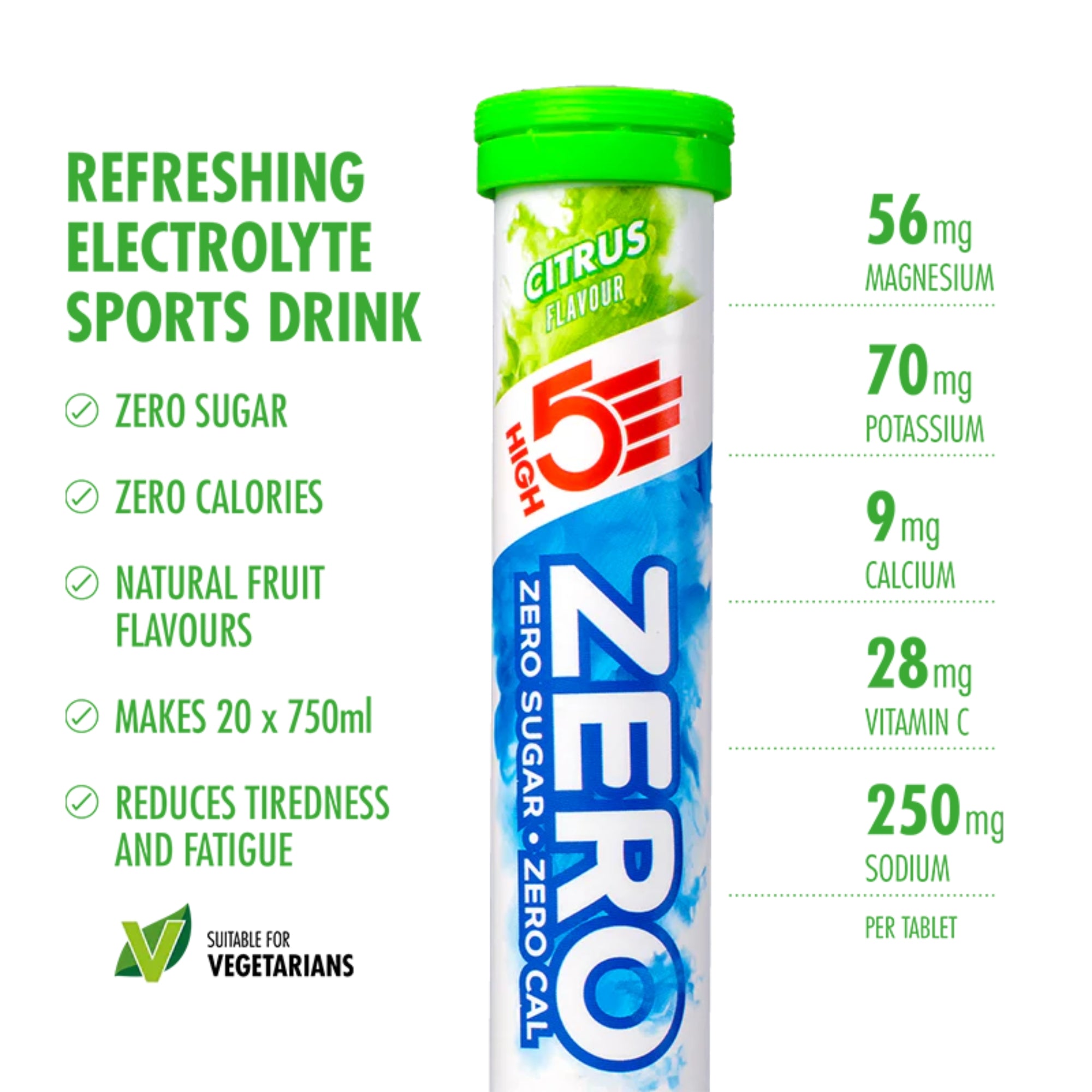 ZERO Compresse effervescenti elettrolitiche Variety Pack | 3 x 20 compresse | HIGH5
