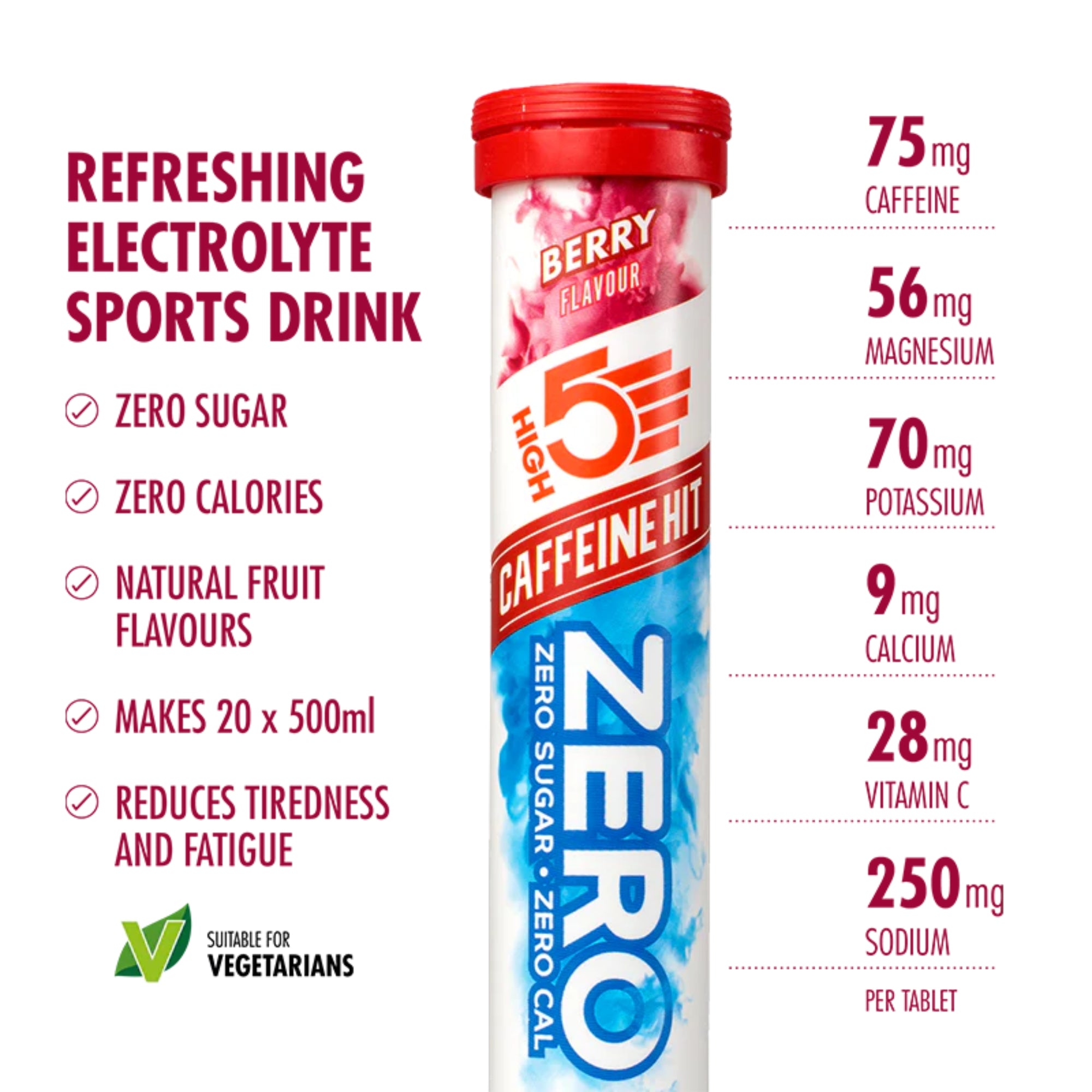 ZERO Compresse effervescenti elettrolitiche Variety Pack | 3 x 20 compresse | HIGH5