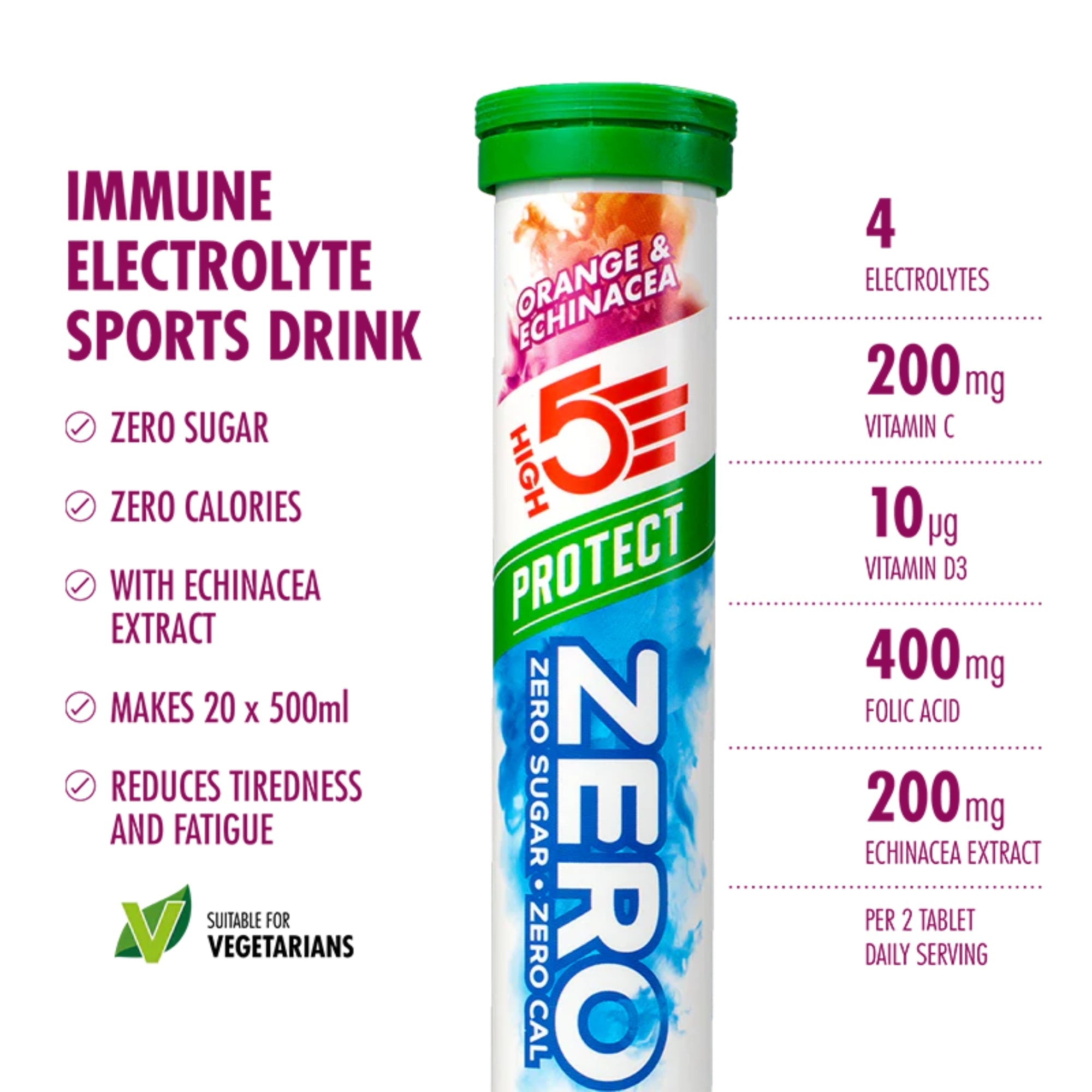 ZERO Compresse effervescenti elettrolitiche Variety Pack | 3 x 20 compresse | HIGH5